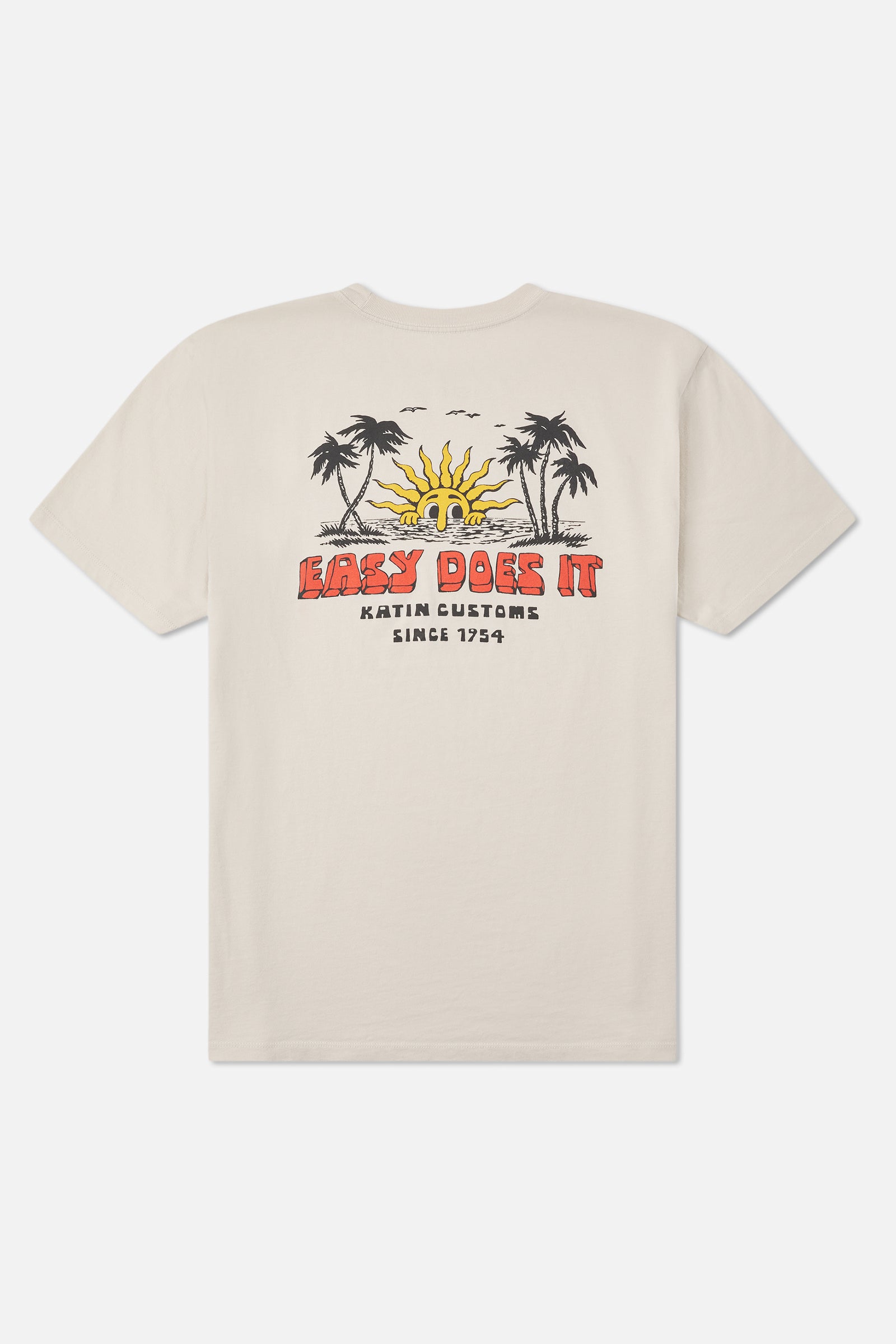 Katin Middles Tee in Vintage White - back view