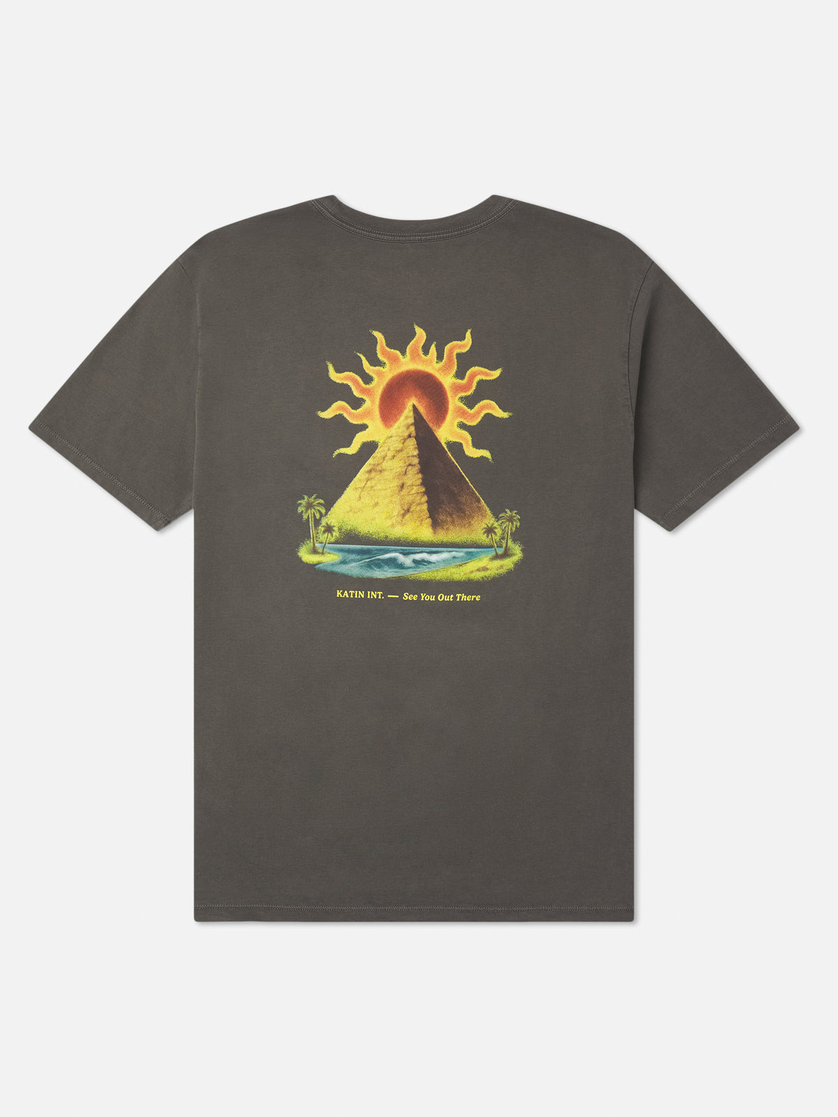 Katin RISING TEE - Lead Vintage Wash / S
