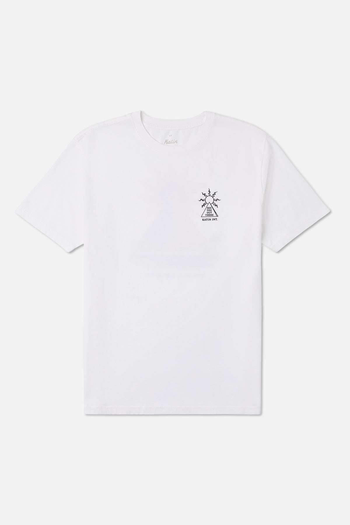 Katin Rising Tee in White - front view