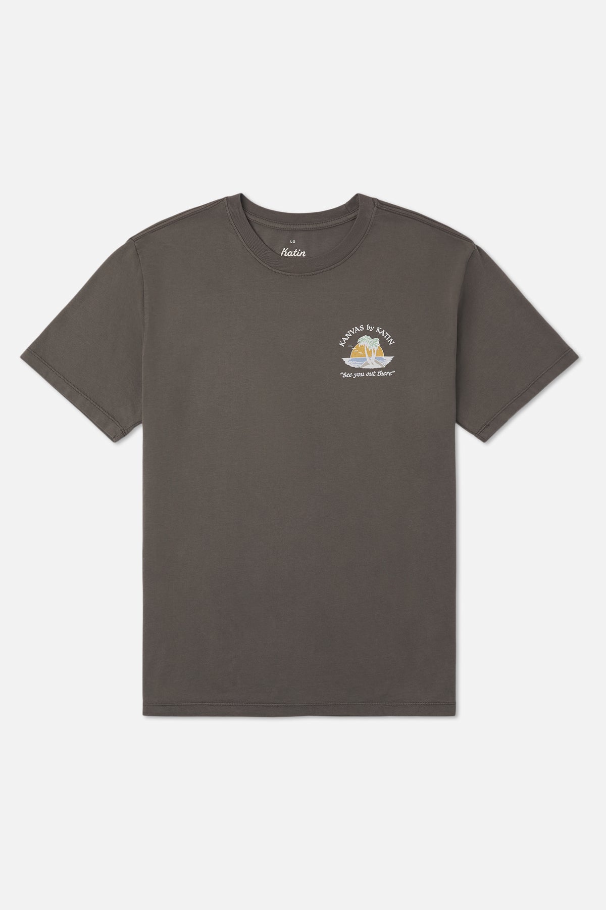Katin Salina Tee in Lead Vintage Wash - front view