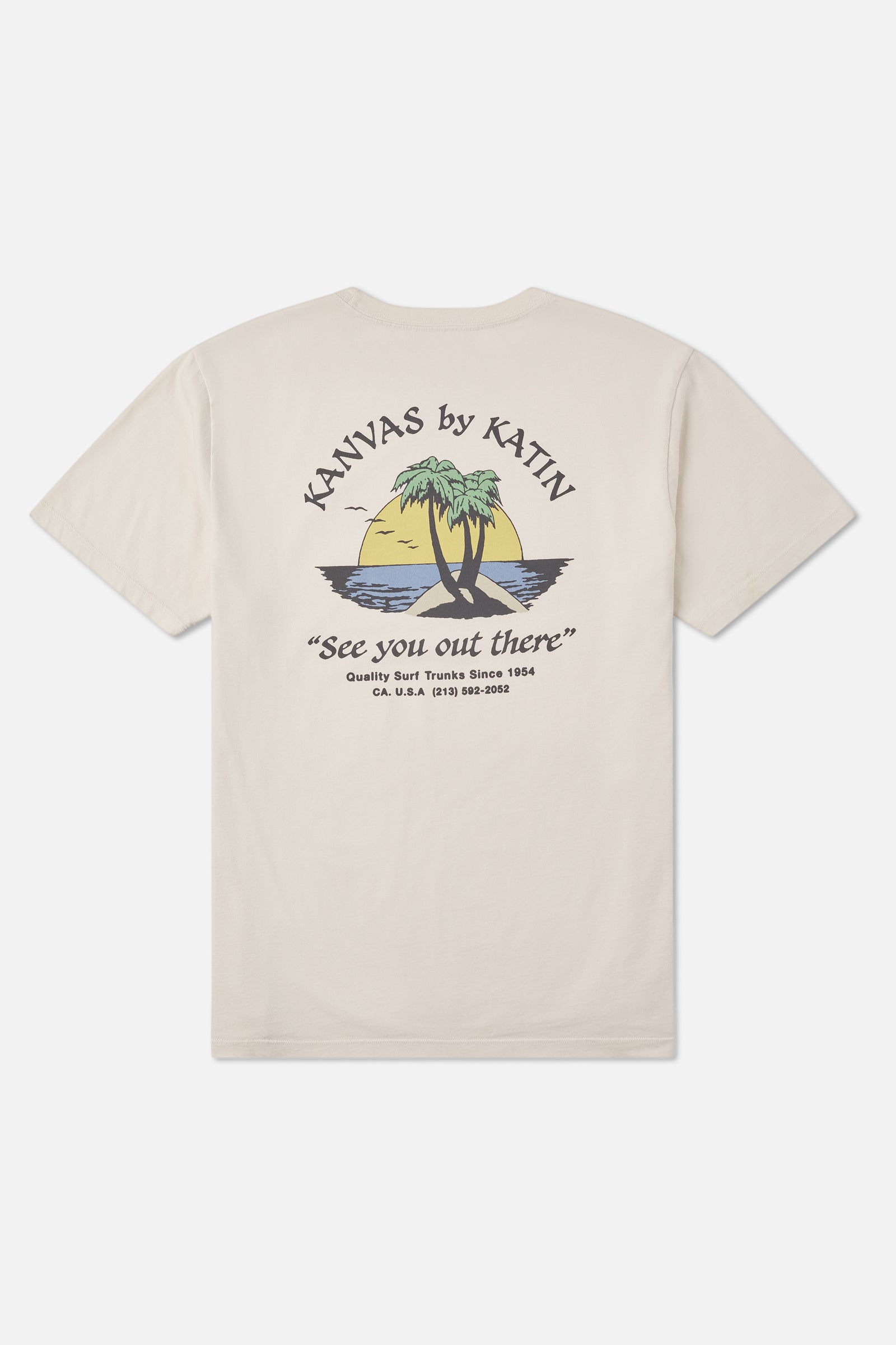 Katin Salina Tee in Vintage White - back view