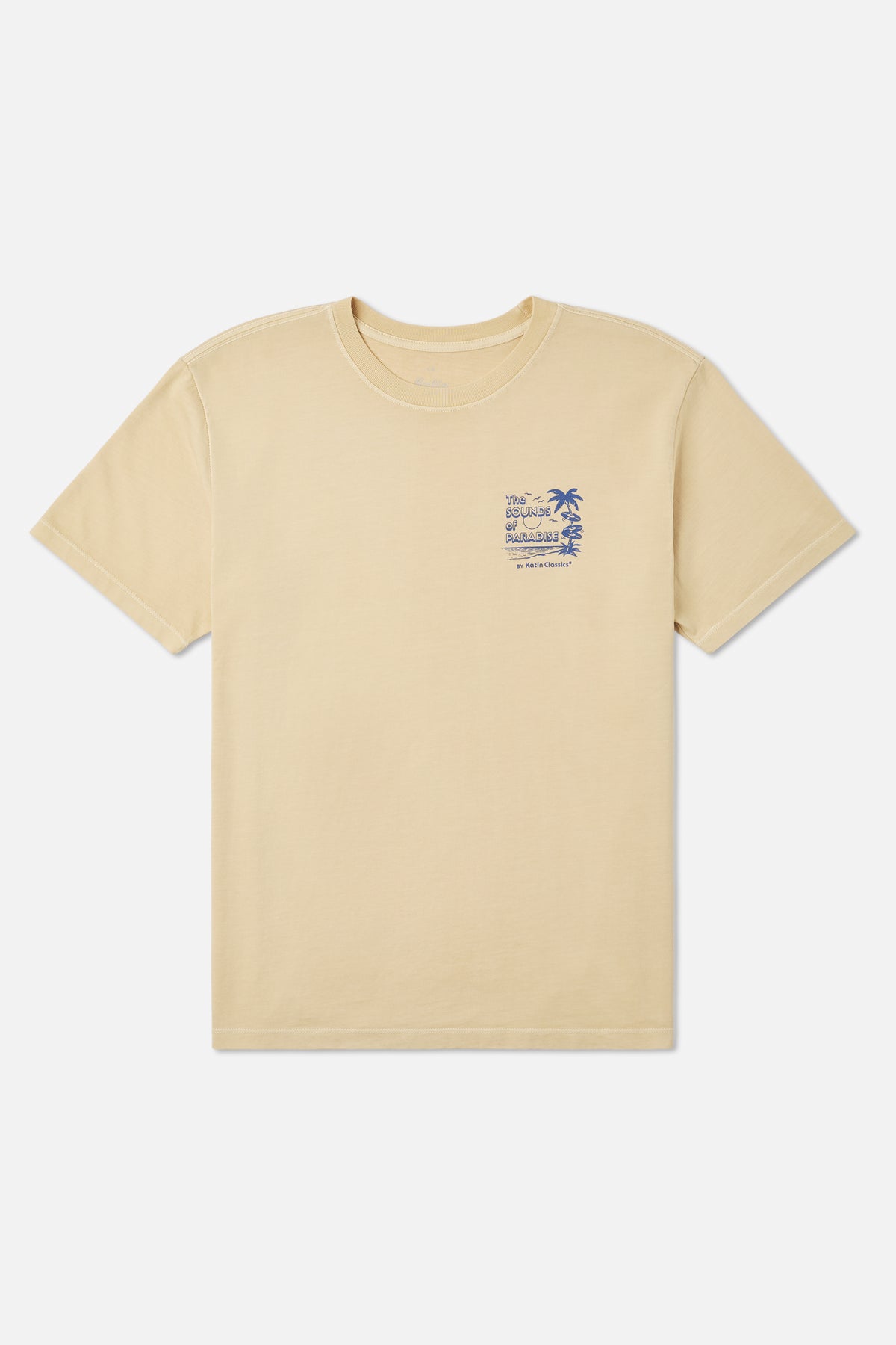 Katin Sonics Tee in Dusty Yellow Vintage Wash - front view