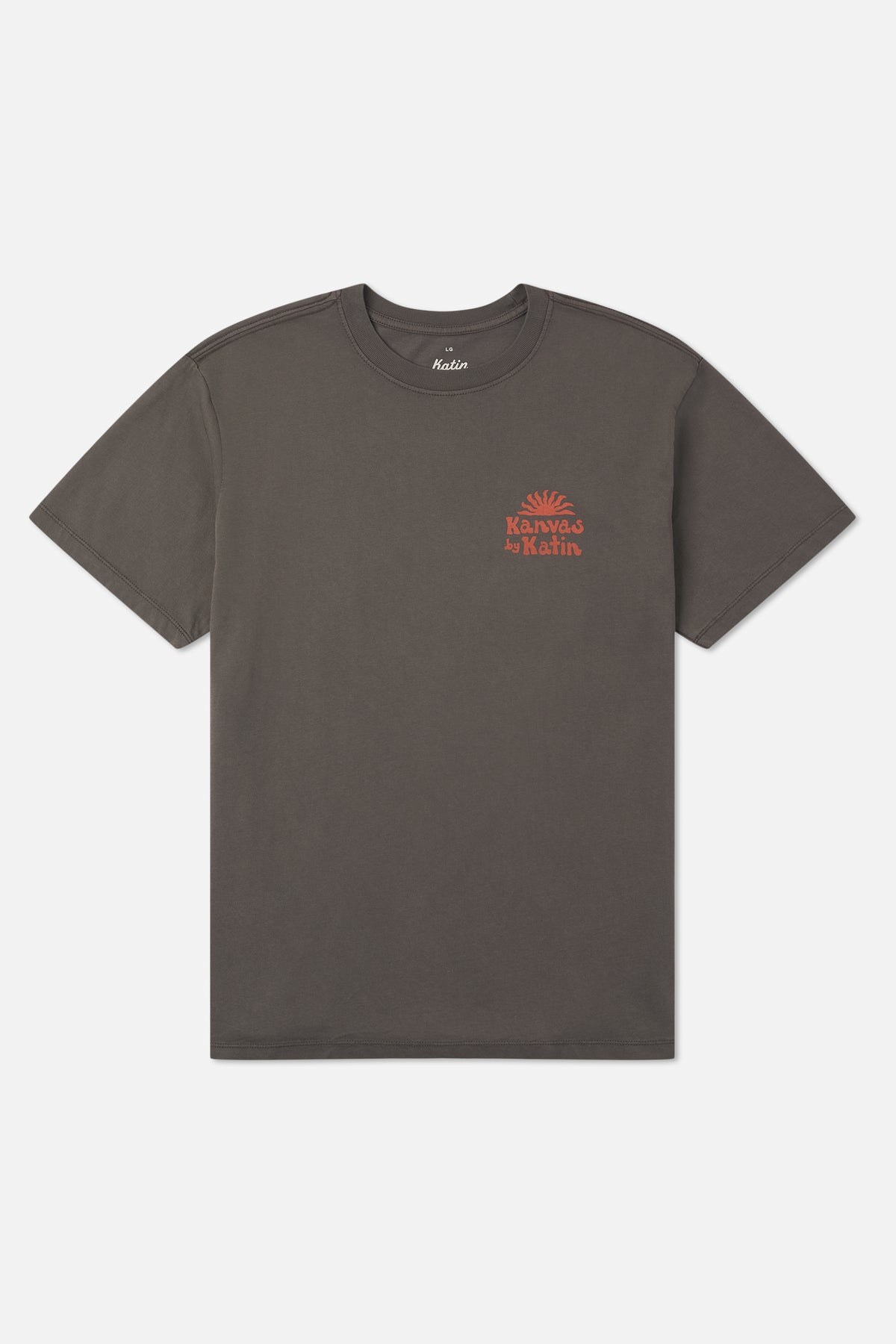 Katin Topanga Tee in Lead Vintage Wash - front view