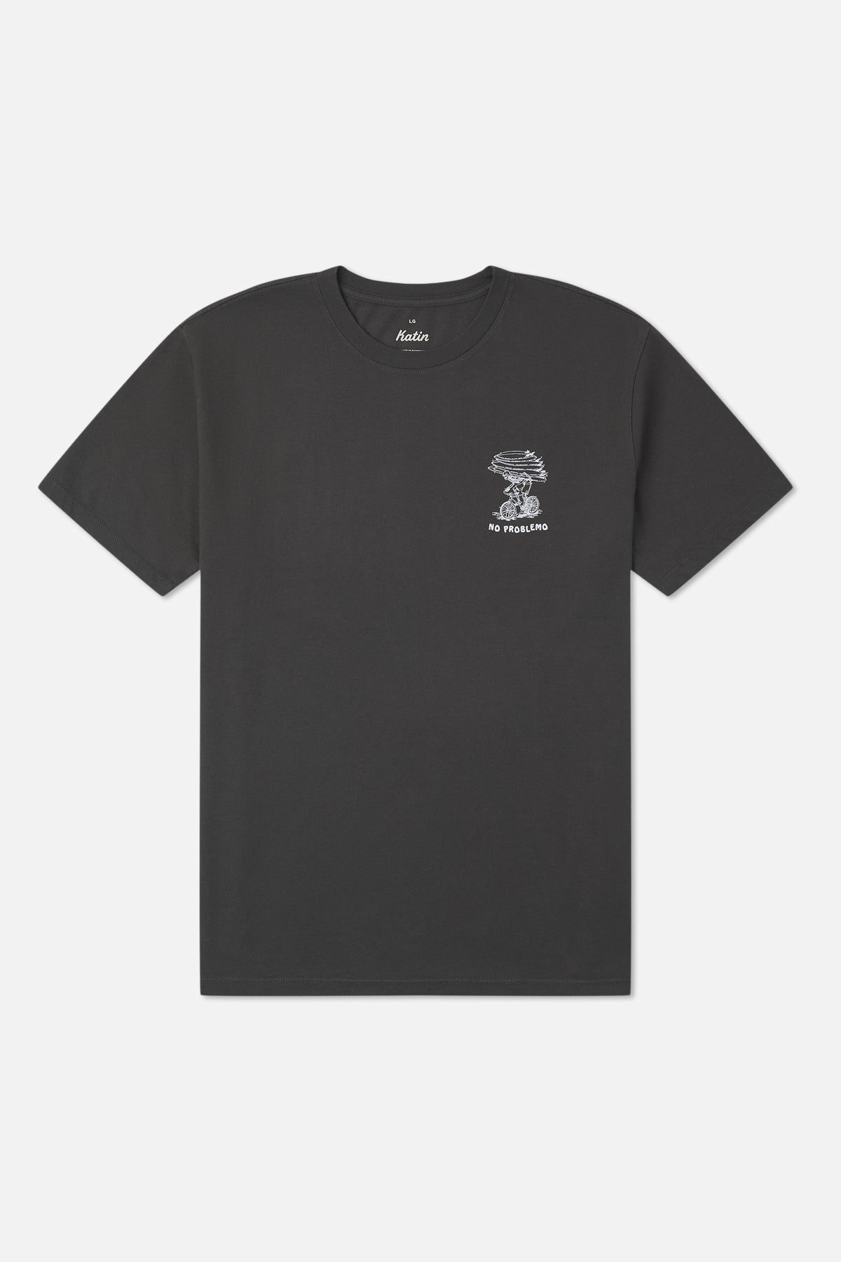 Katin Trek Tee in Black Wash - front view
