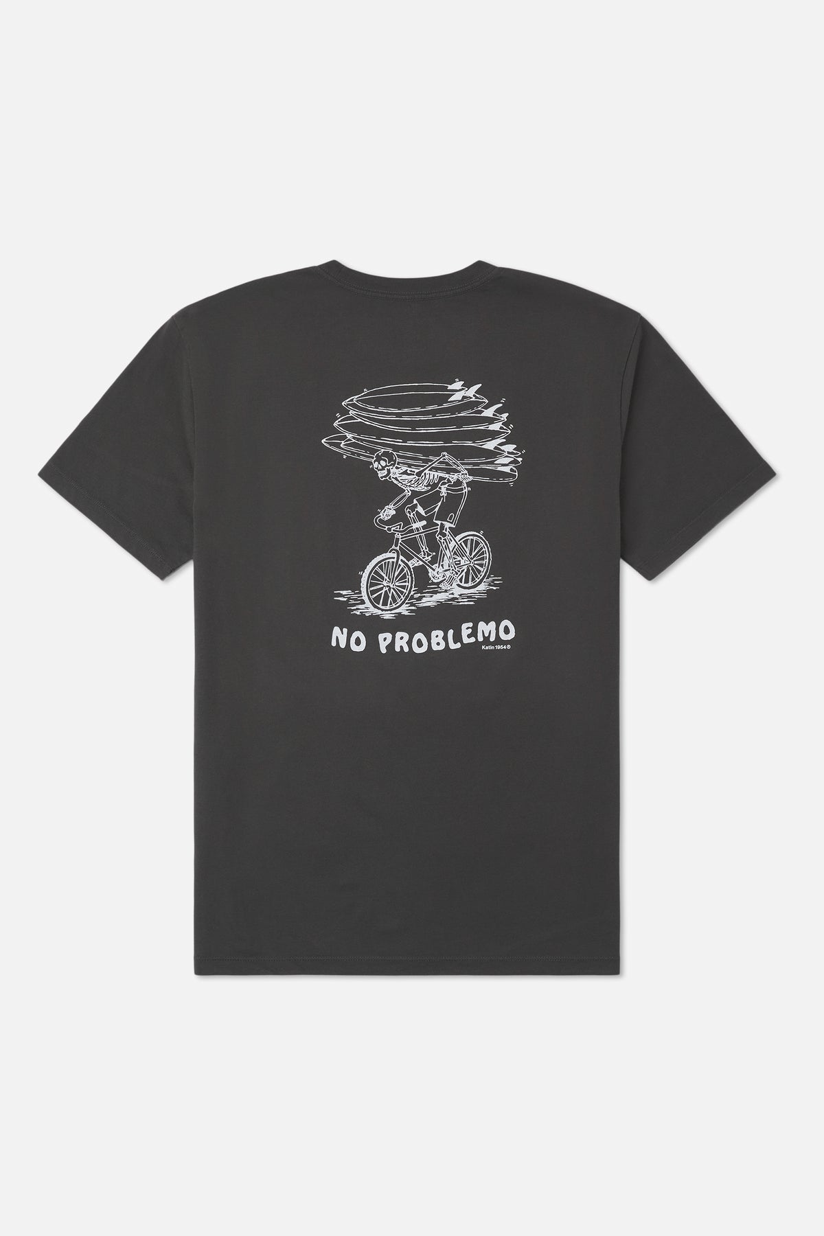 Katin Trek Tee in Black Wash - back view