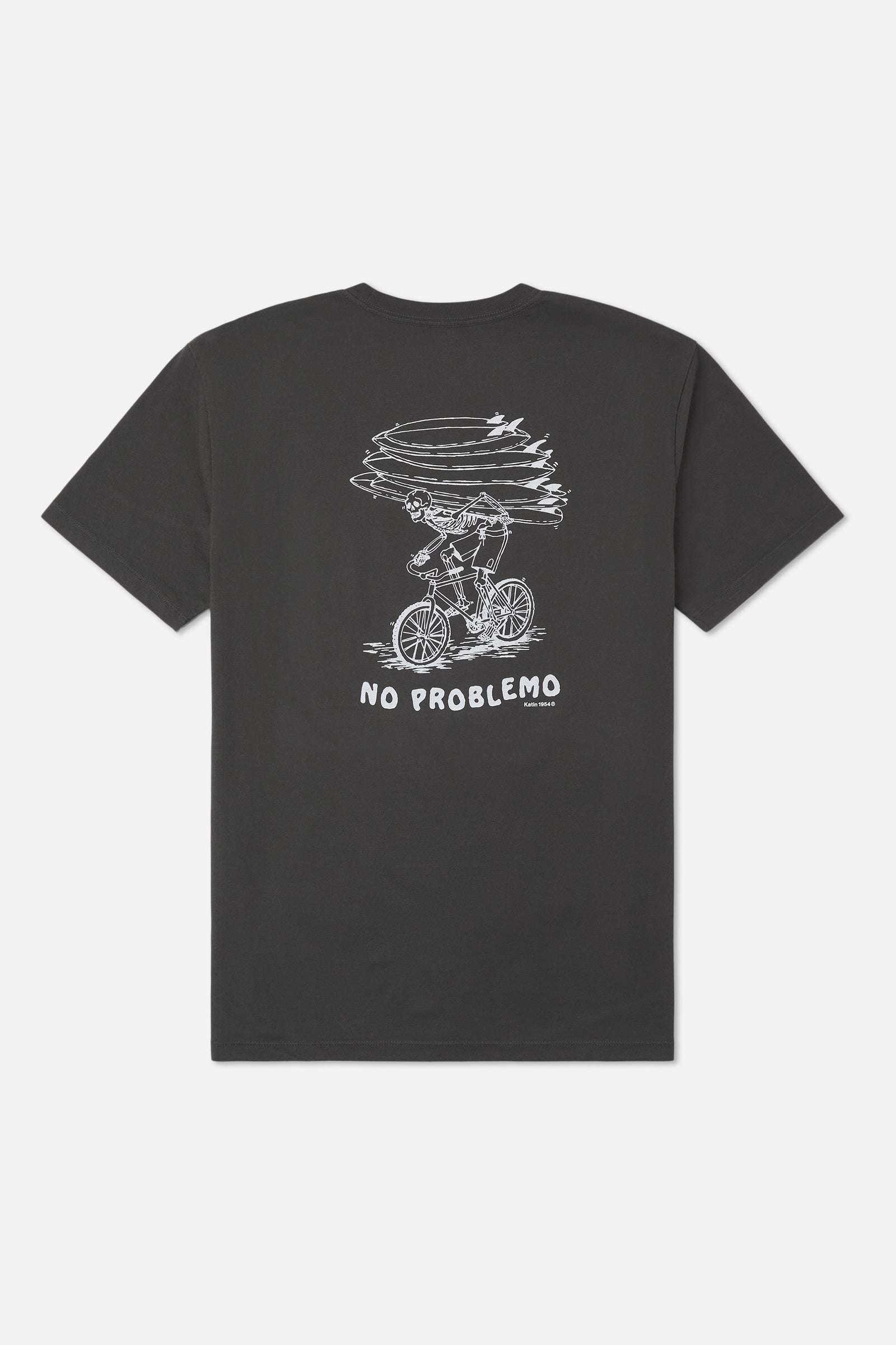Katin Trek Tee in Black Wash - back view