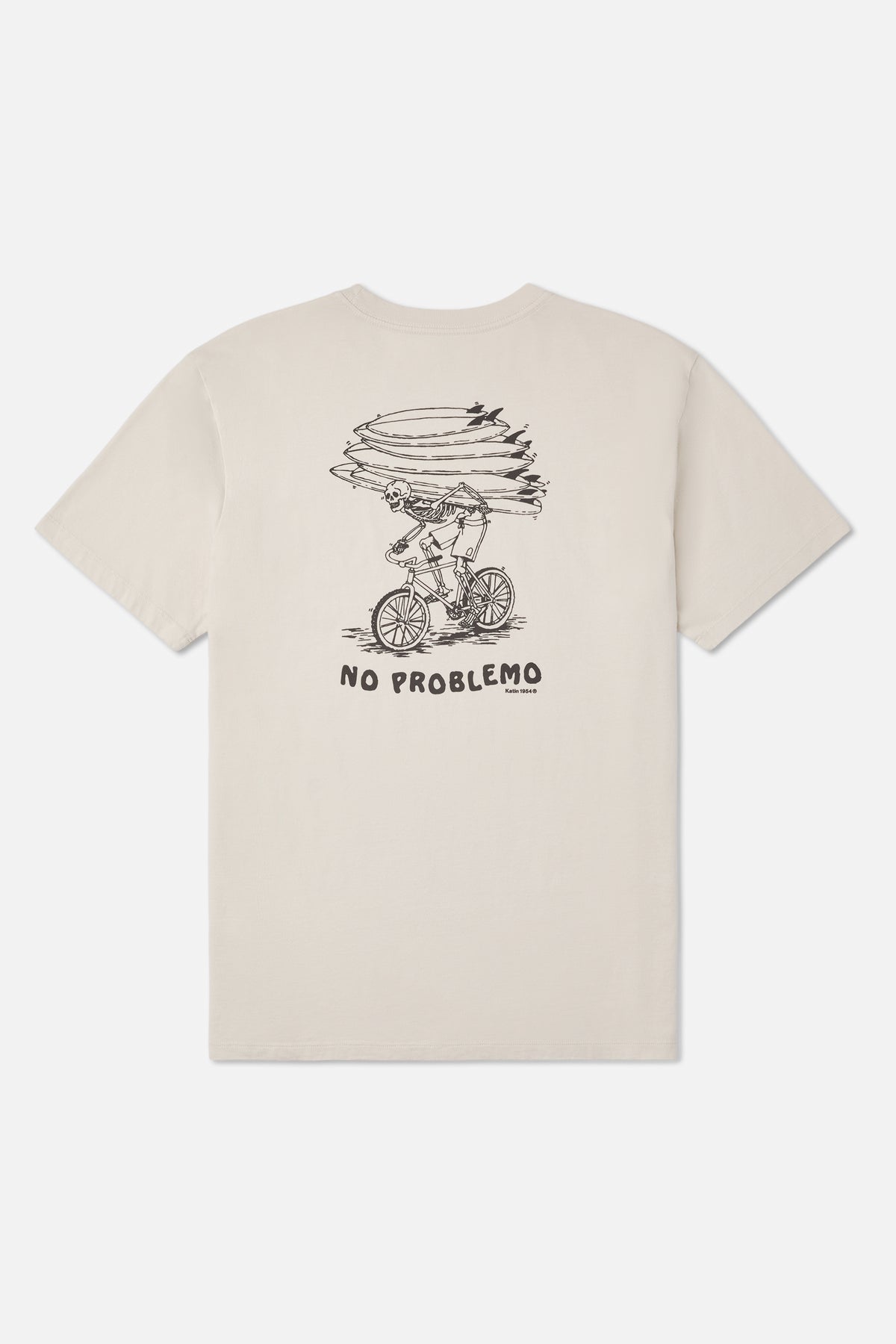 Katin Trek Tee in Vintage White - back view