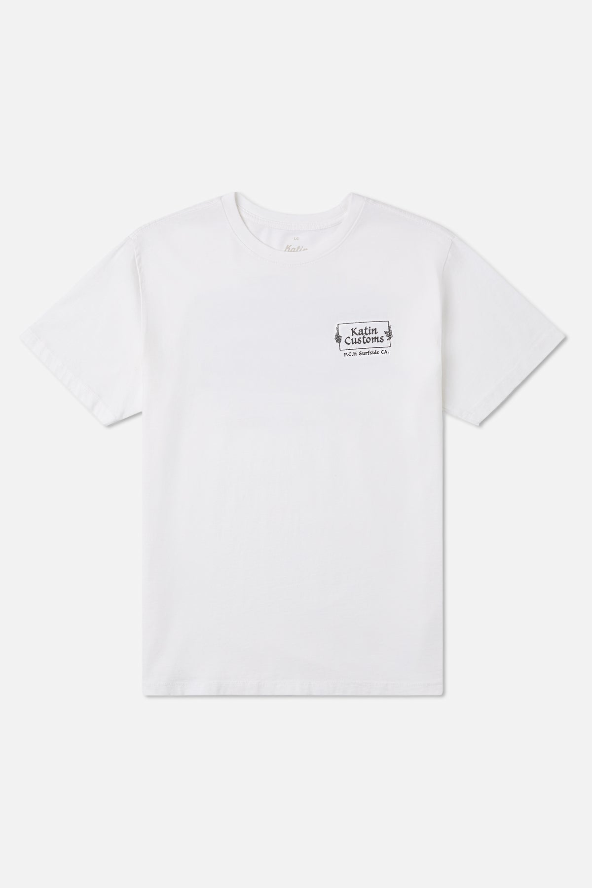 Katin Void Tee in White - front view