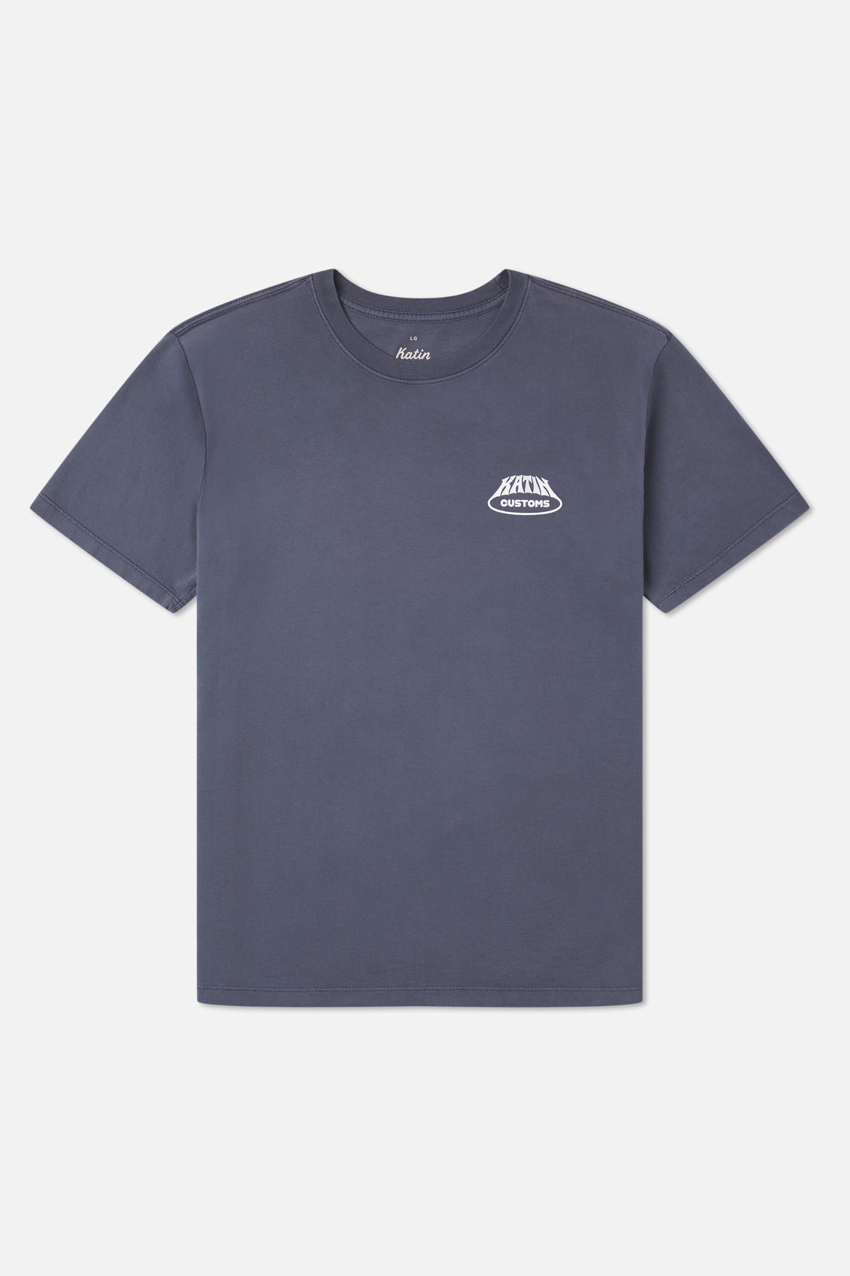 Katin Voyager Tee in Washed Blue Vintage Wash - front view