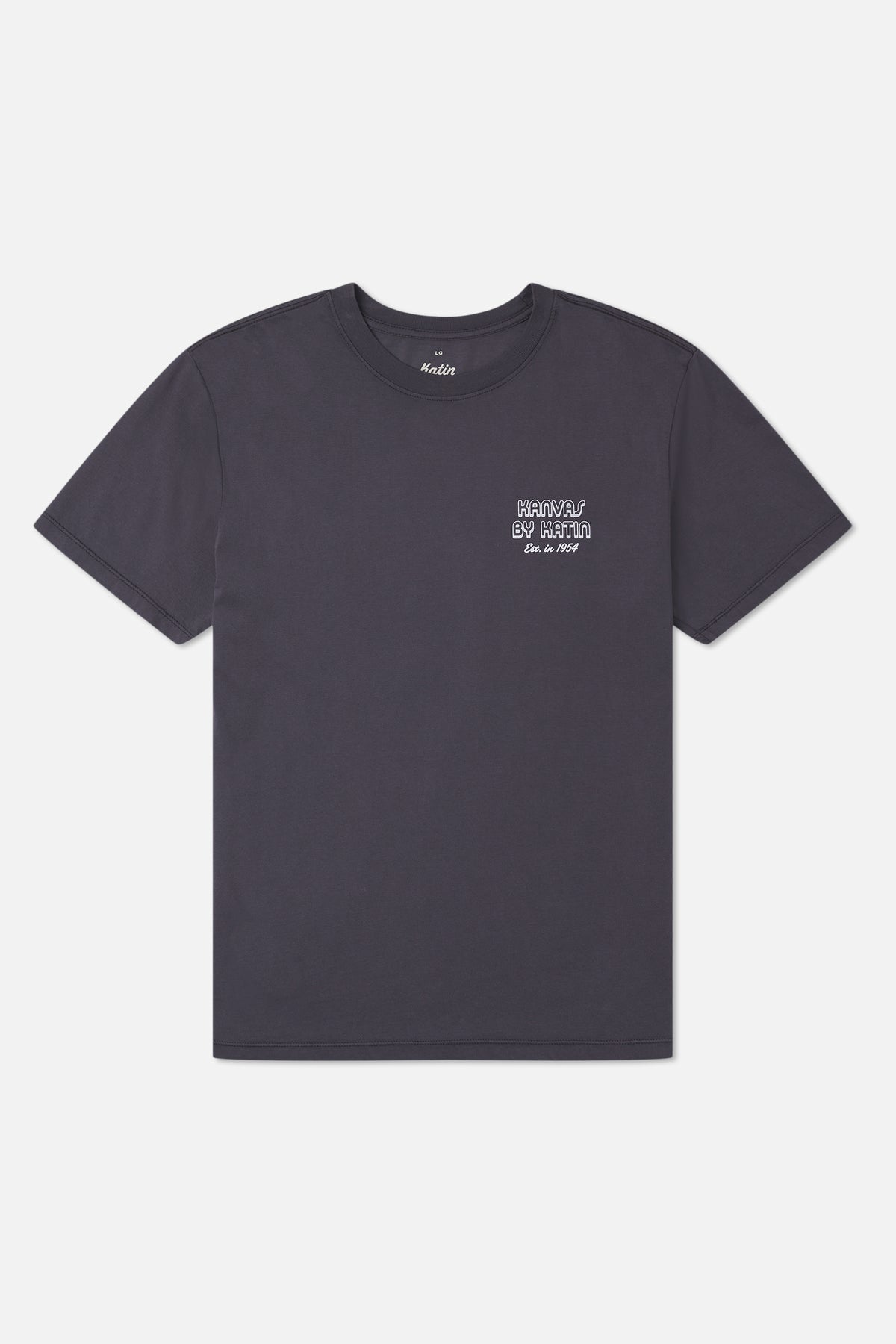 Katin Yesterday Tee in Polar Navy Vintage Wash - front view
