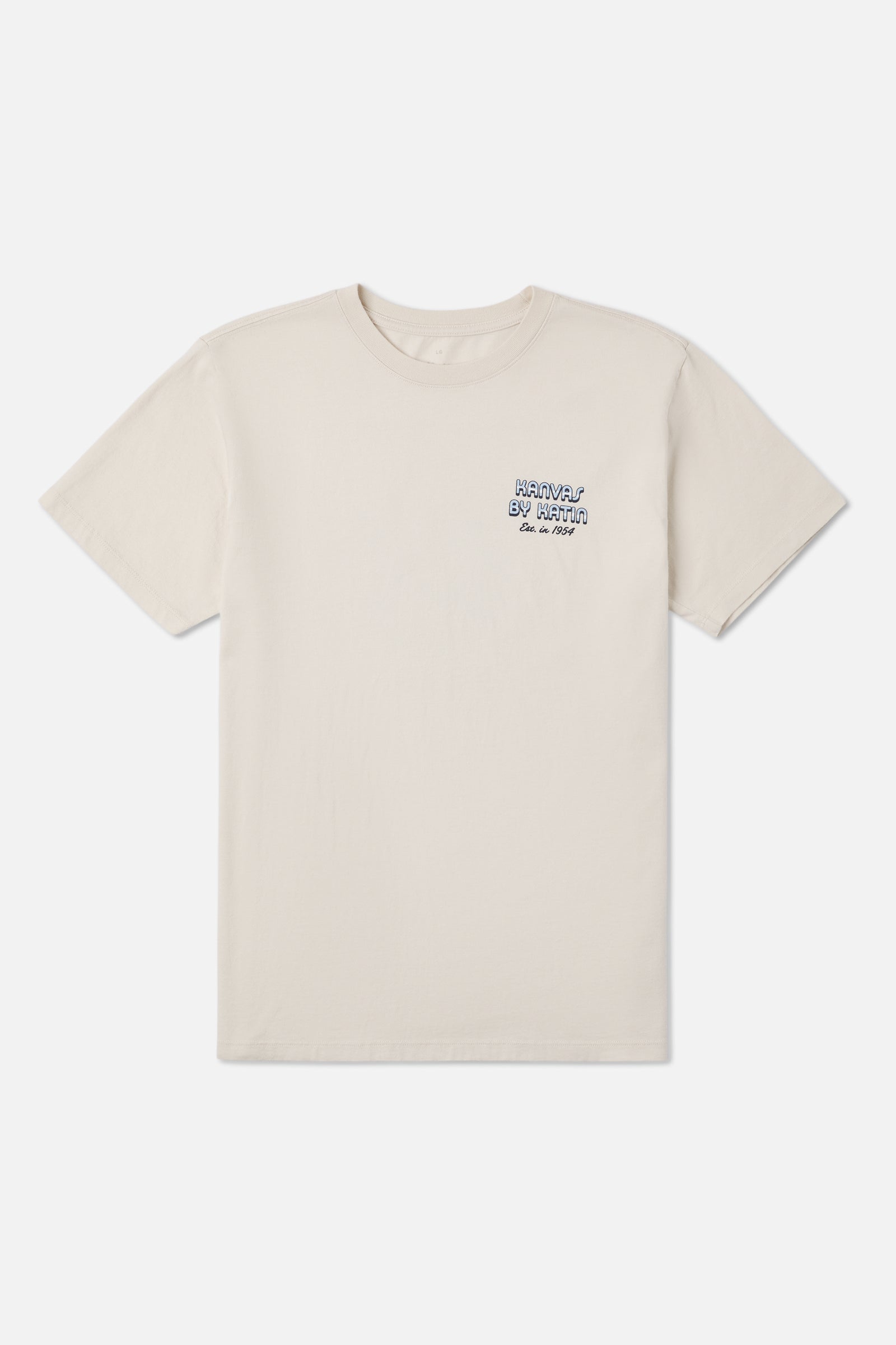 Katin Yesterday Tee in Vintage White - front view