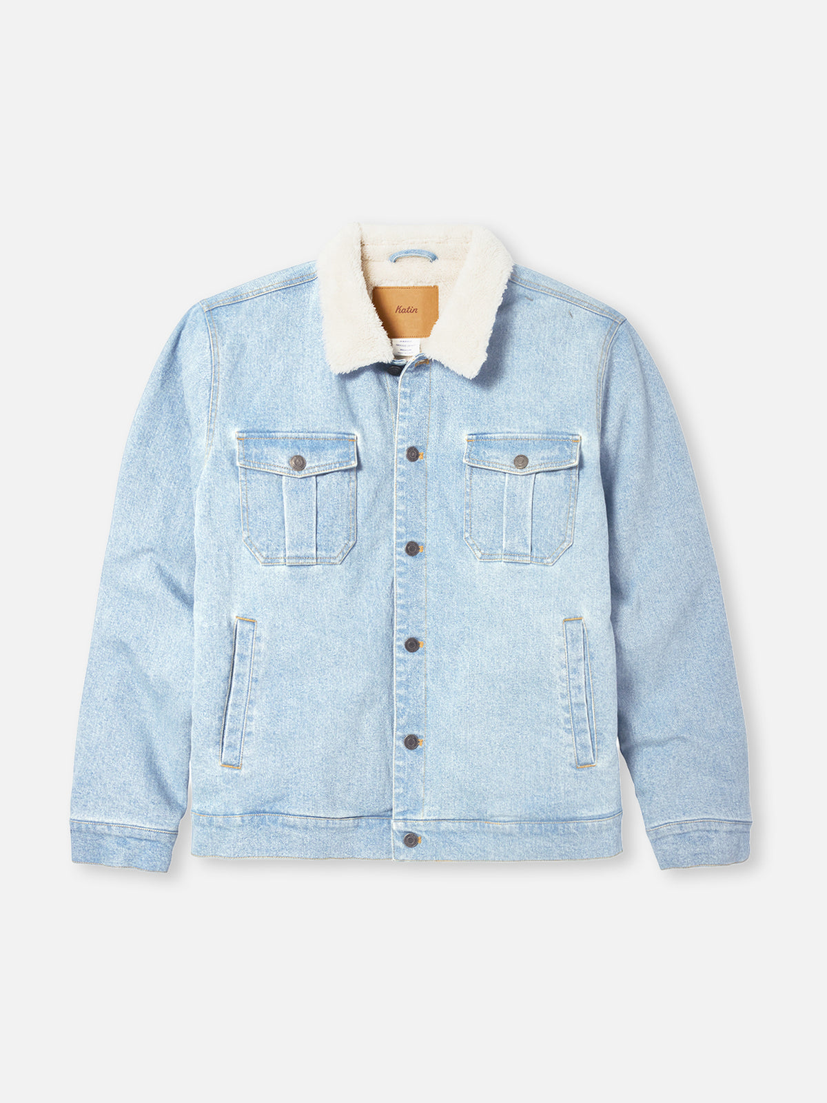 Katin Harris Denim Jacket in Light Indigo - front view