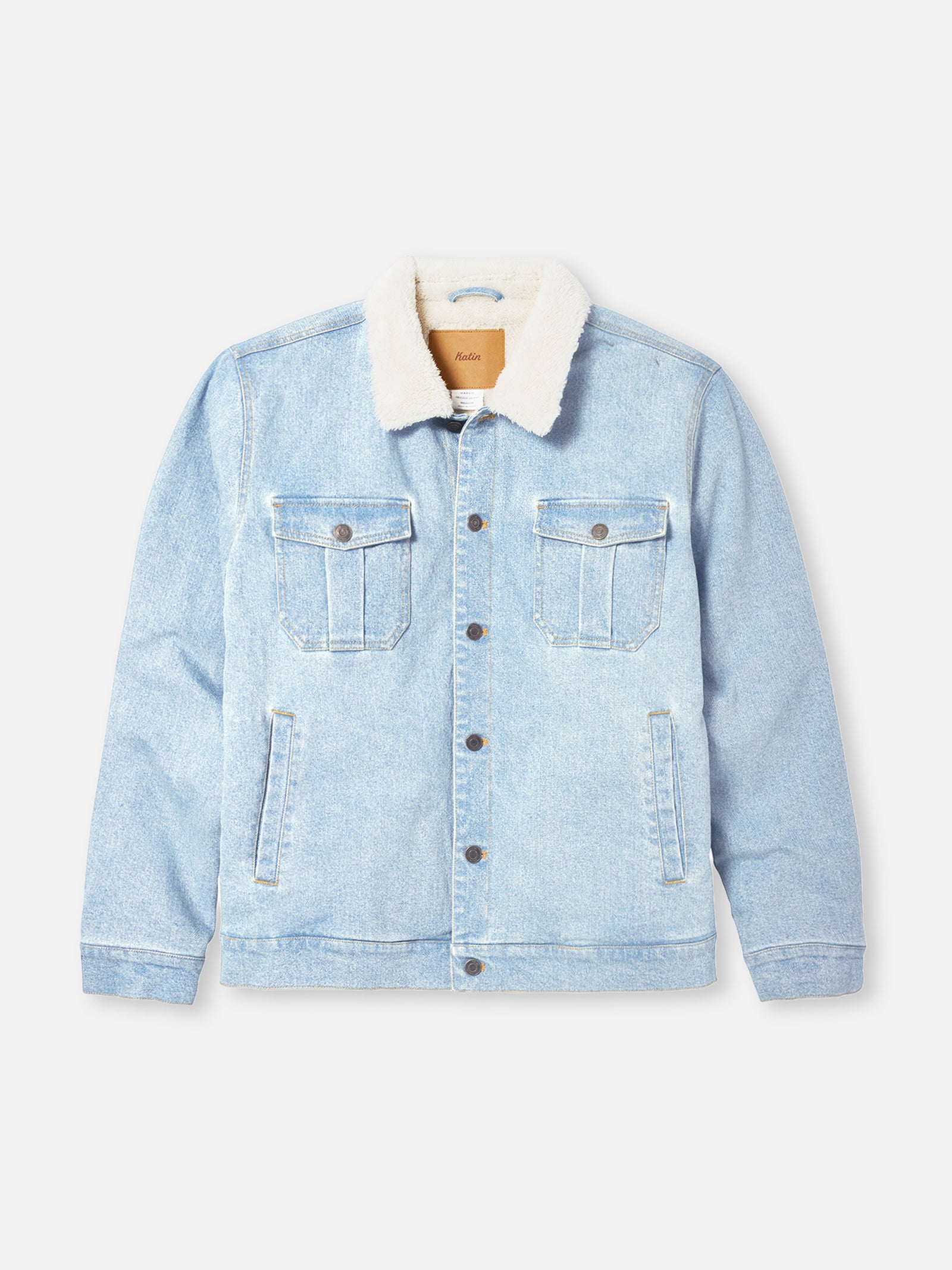 Katin Harris Denim Jacket in Light Indigo - front view