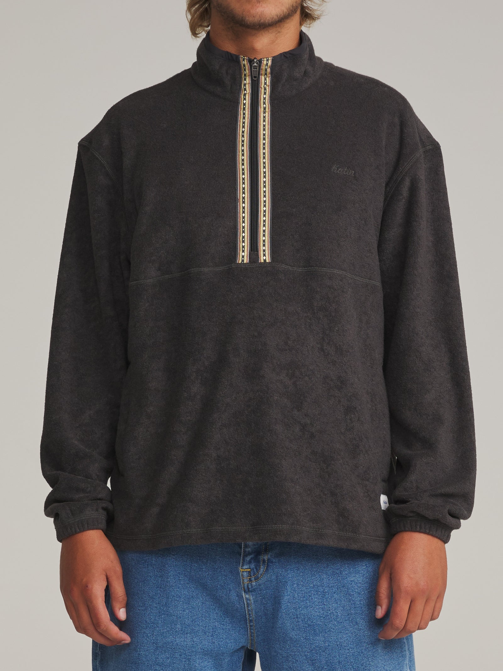 Katin fa26 jackets nelson jacket black wash on model 01 front