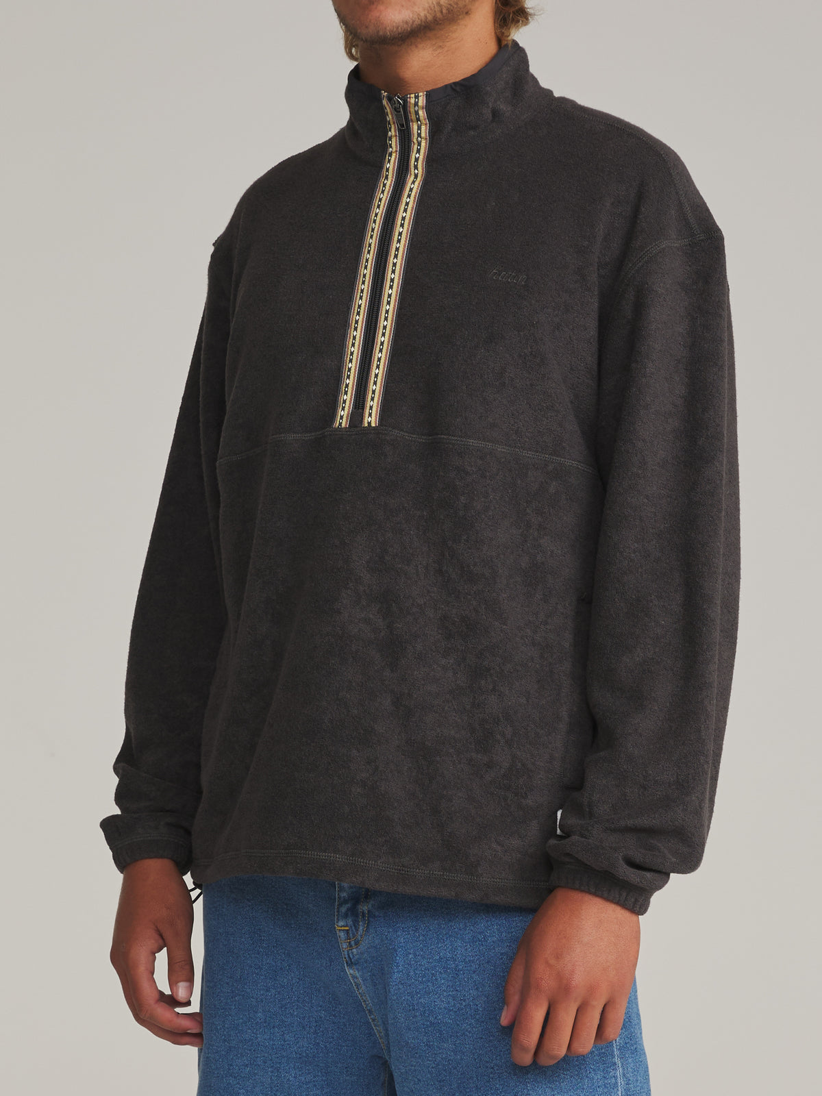 Katin Nelson Jacket in Black Wash - worn on model, side