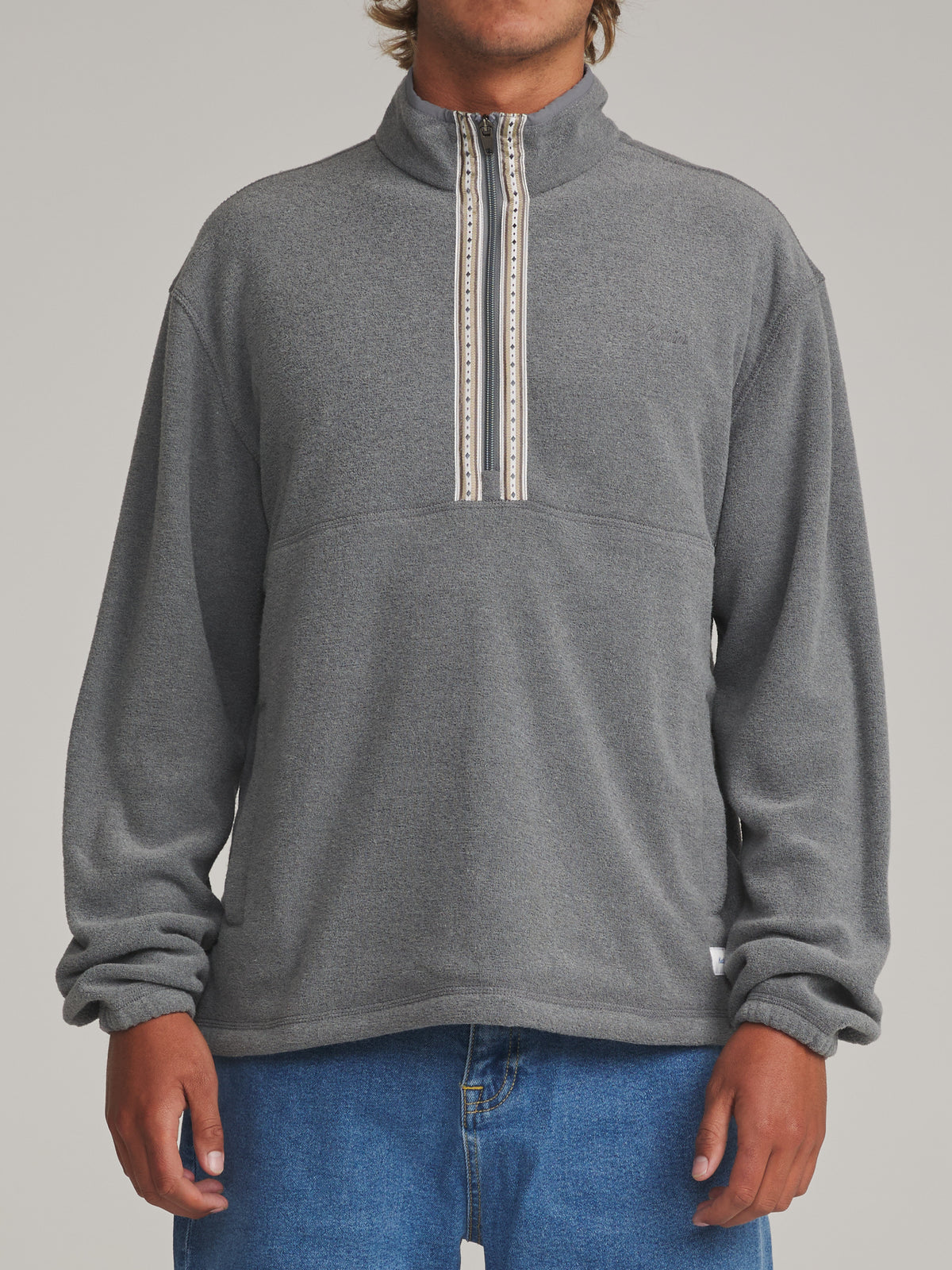 Katin Nelson Jacket in Graphite - worn on model, front