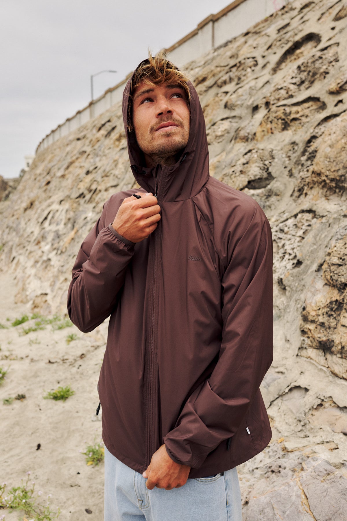 Katin OTG Shadow Jacket in French Roast - lifestyle