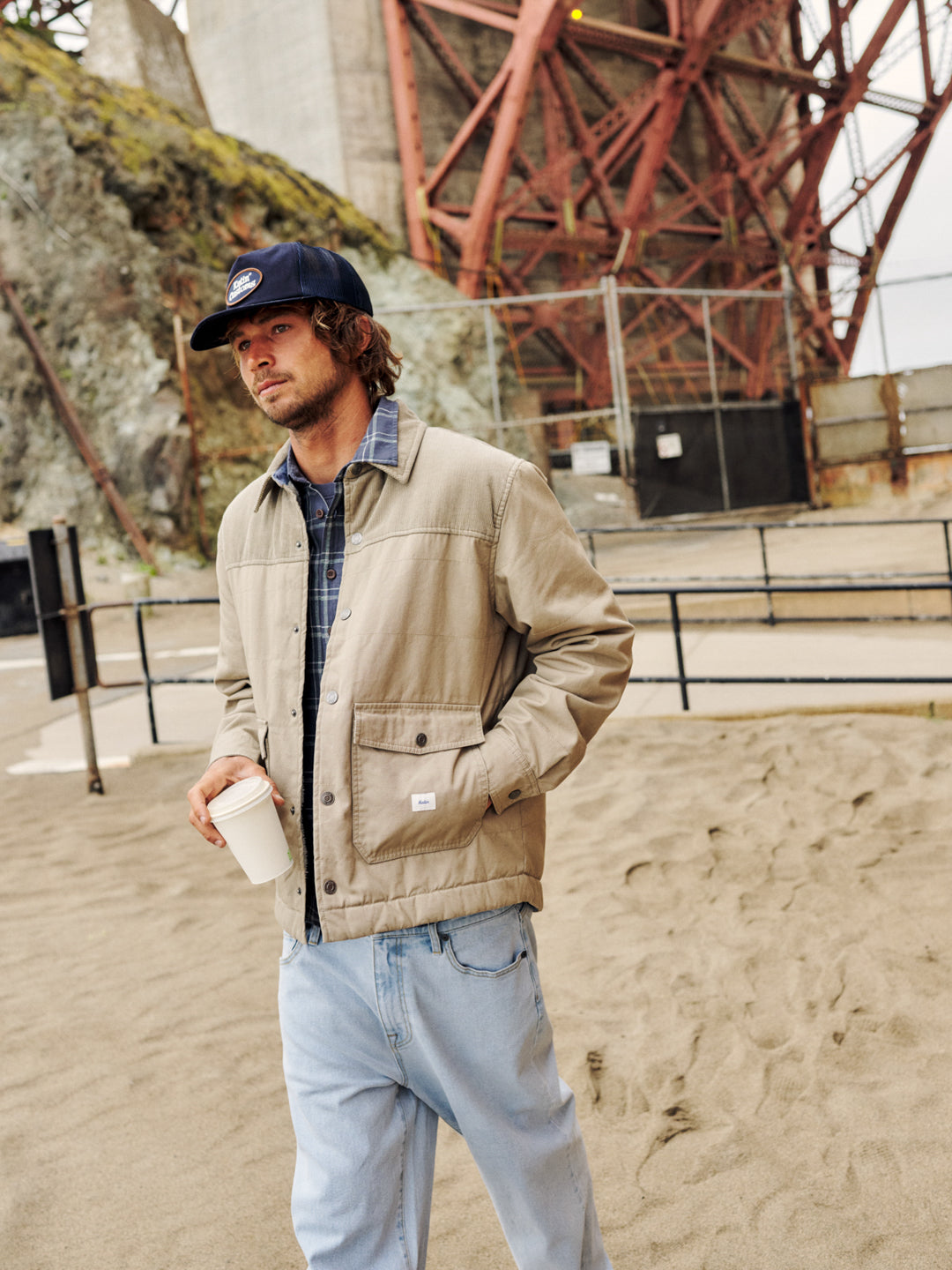 Katin Yukon Jacket in Khaki, lifestyle #color_khaki