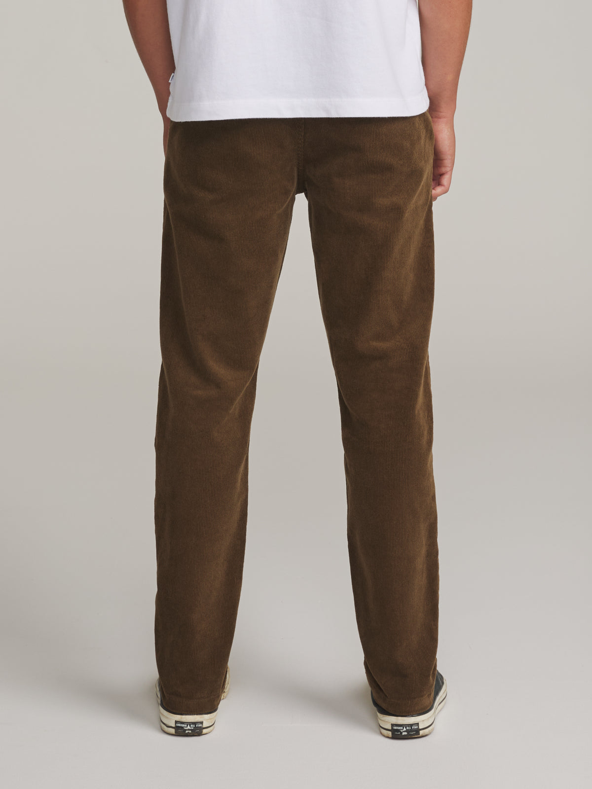 Katin Corey Corduroy Pant in Brown - worn on model, back