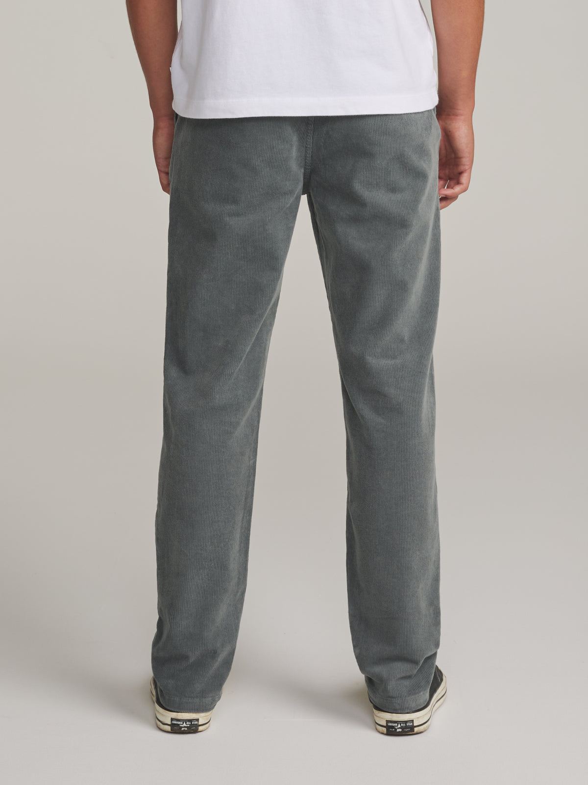 Katin Corey Corduroy Pant in Graphite - worn on model, back