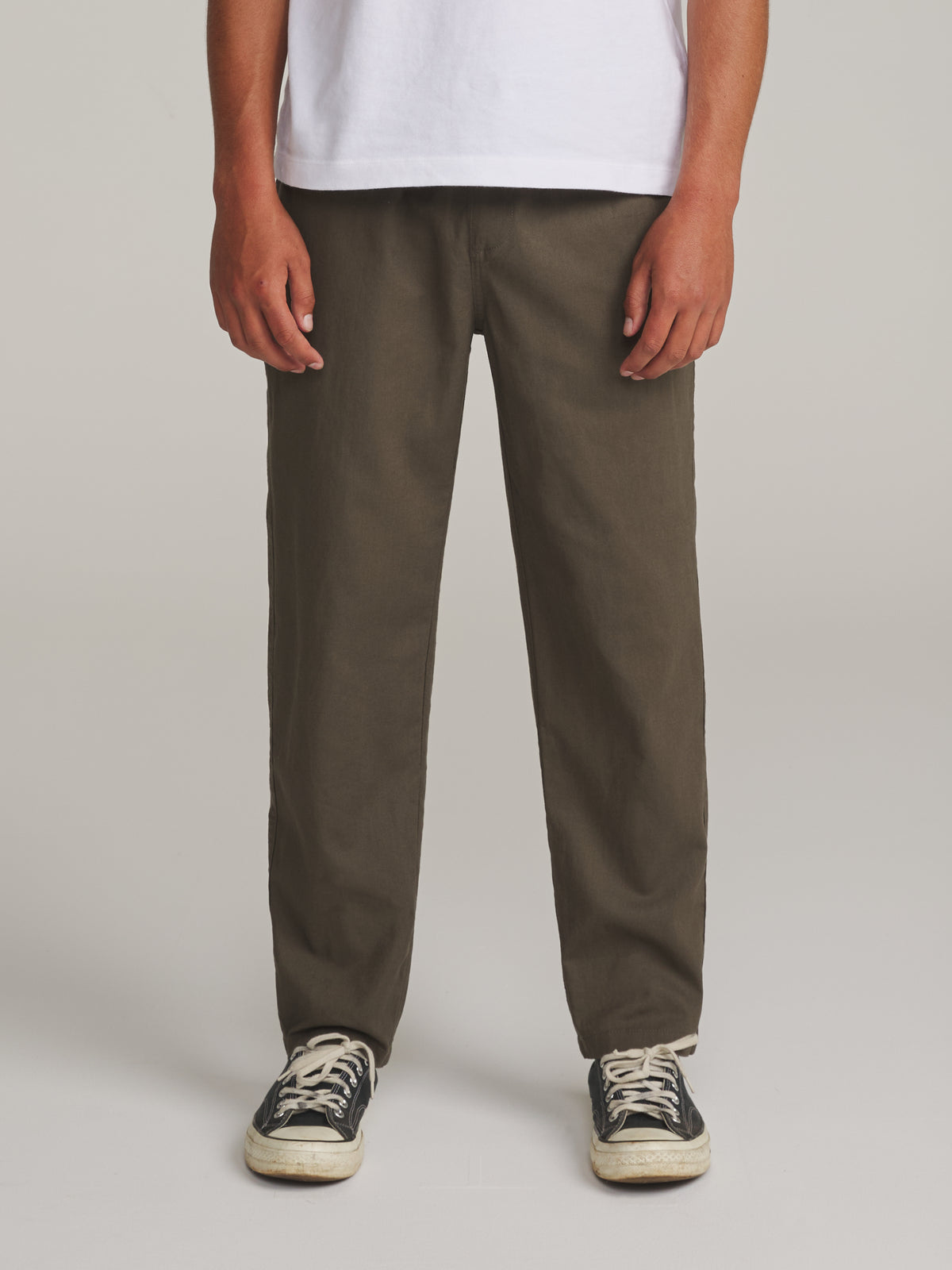 Katin Isaiah Local Pant in Lead - worn on model, front