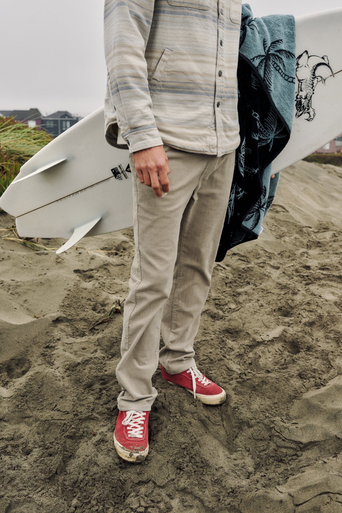 Katin Pipeline Corduroy Pant in Khaki - lifestyle