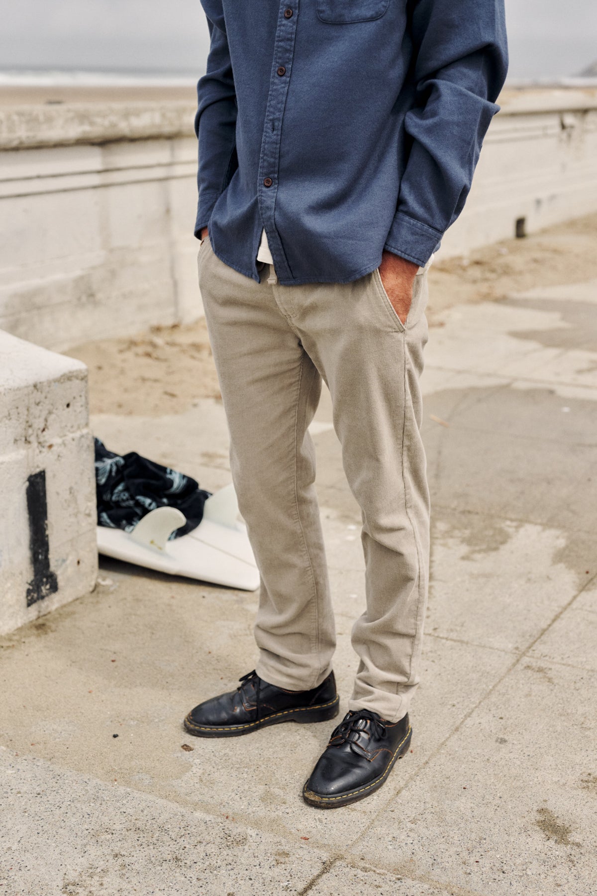 Katin Pipeline Corduroy Pant in Khaki - lifestyle