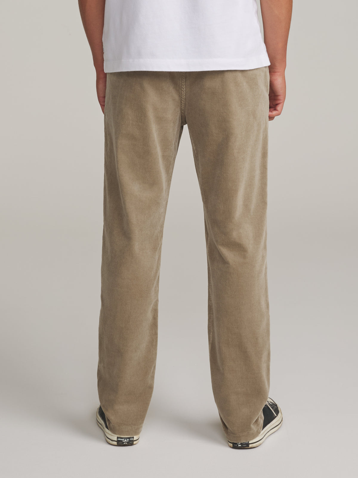 Katin Pipeline Corduroy Pant in Khaki - worn on model, back