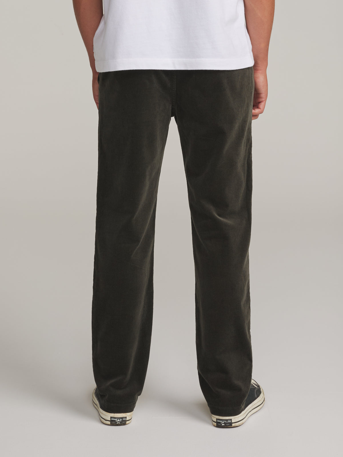 Katin Pipeline Corduroy Pant in Lead - worn on model, back