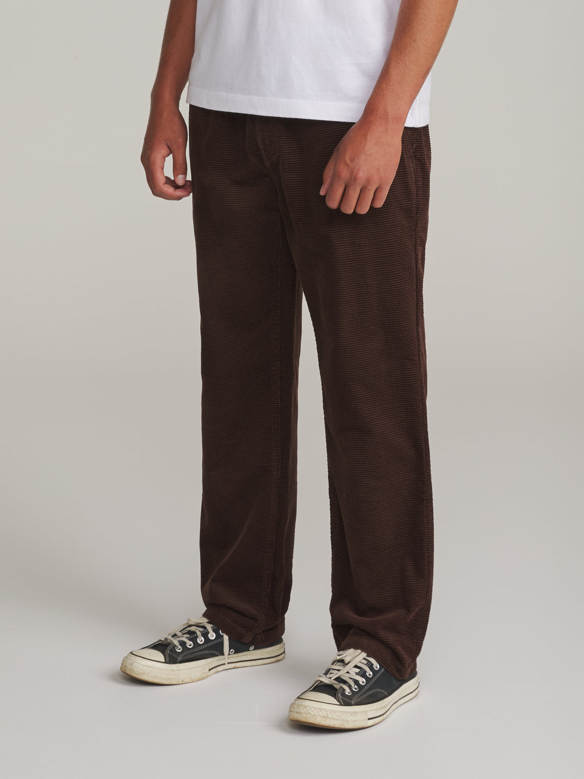 Katin Ward Pant in Brown - worn on model, side