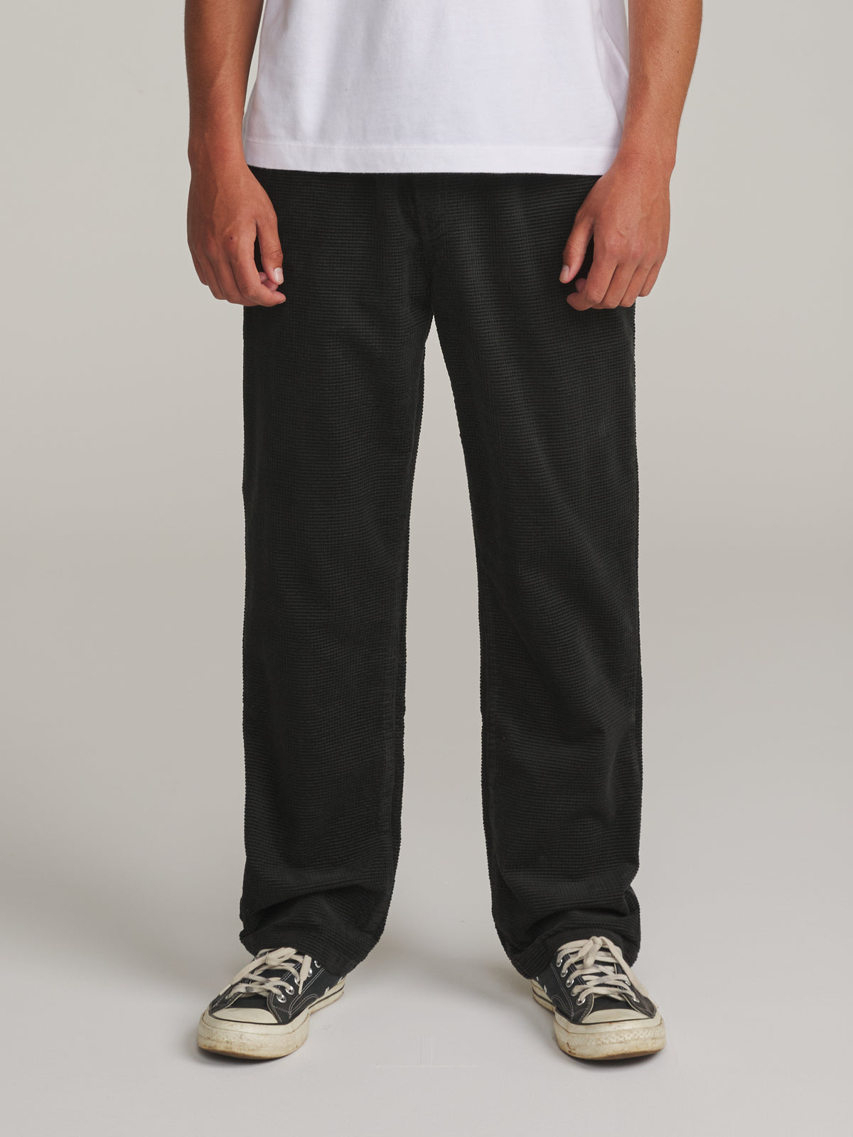 Katin Ward Pant in Lead - worn on model, front