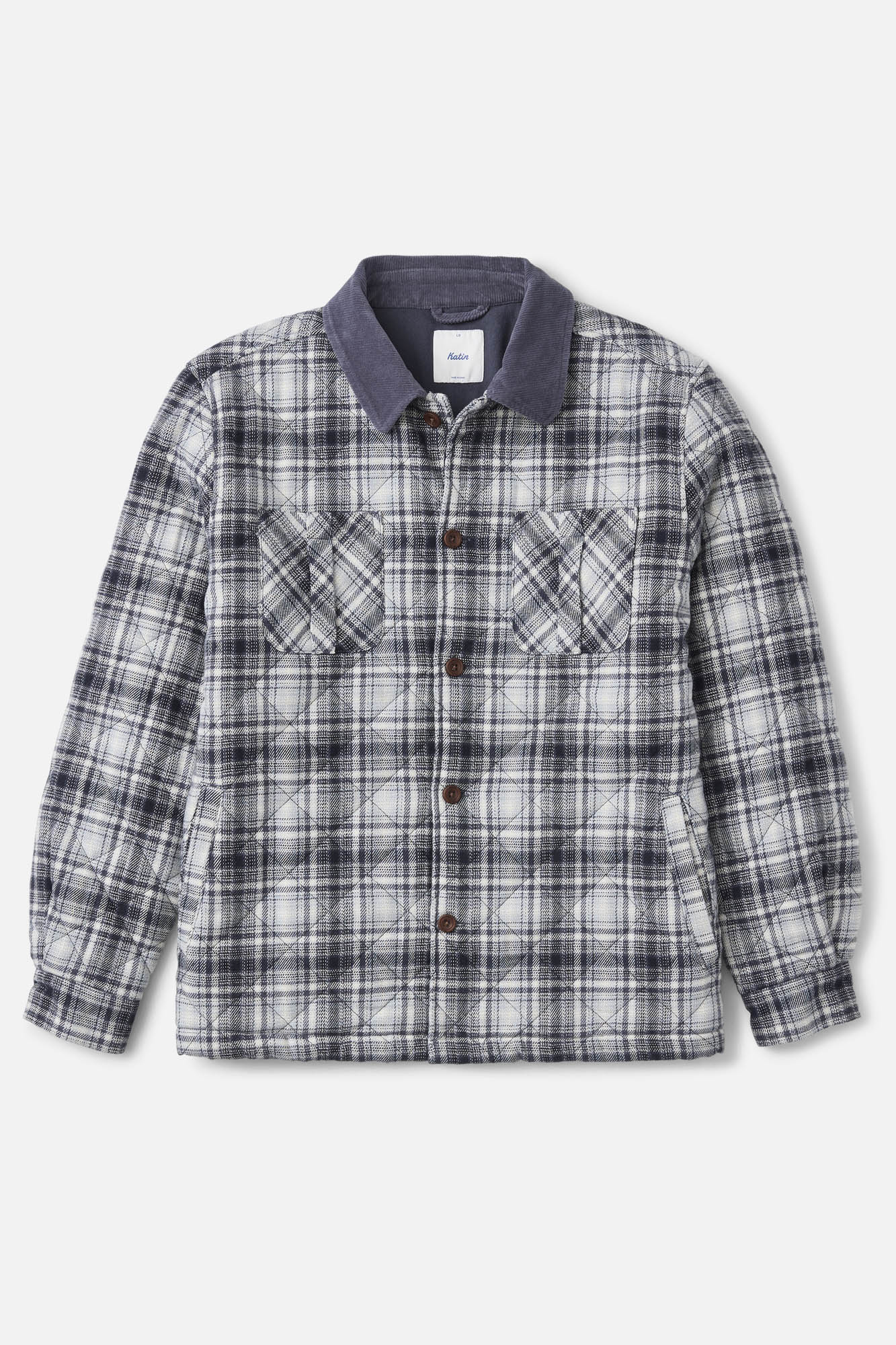 Katin Charlie Shirt Jacket in Washed Blue - front view