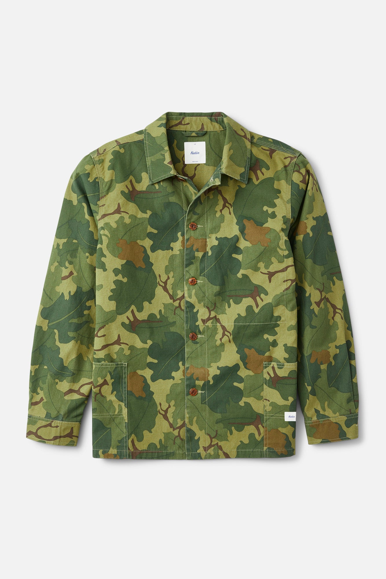 Katin Task Coat in Camo - front view