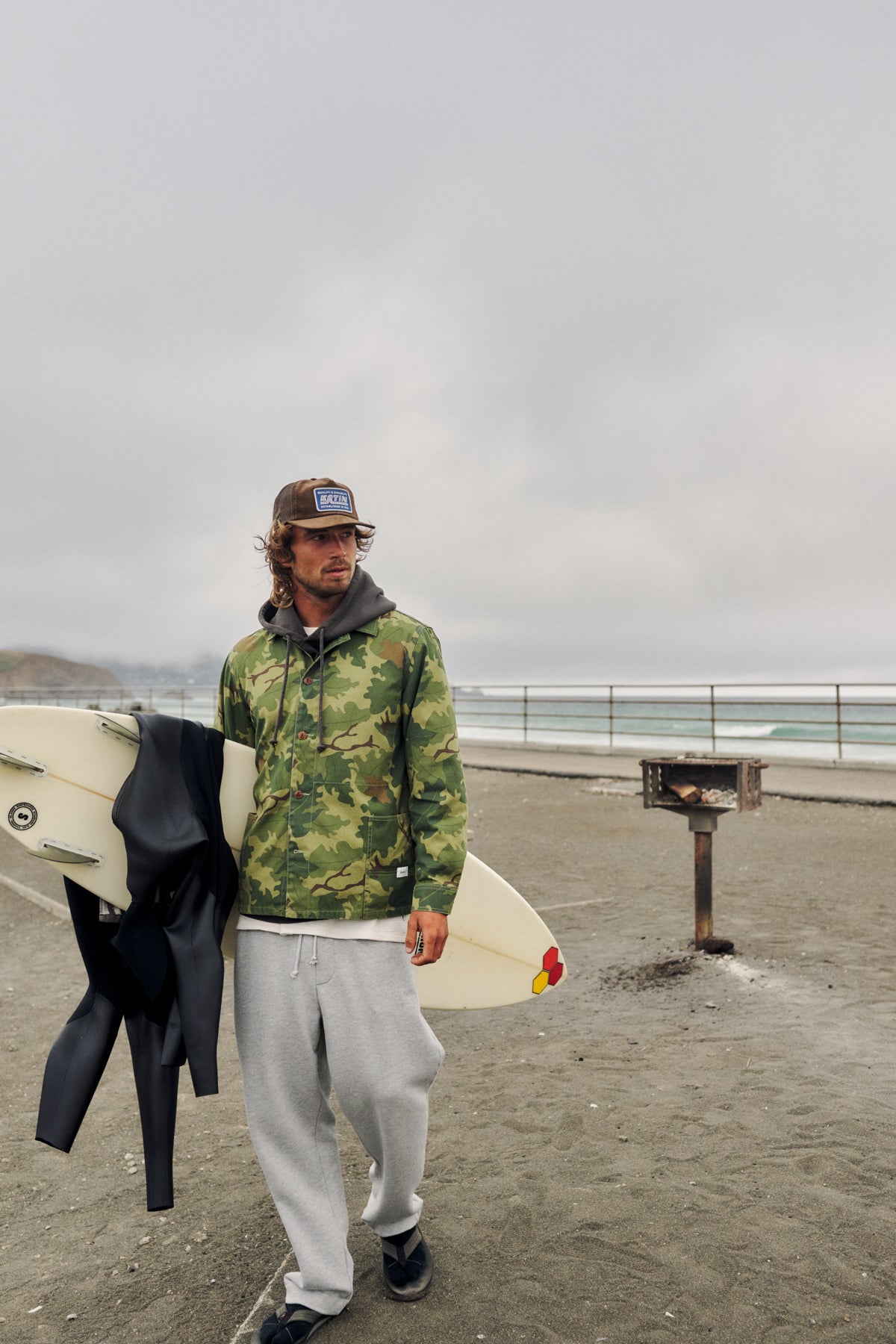 Katin Task Coat in Camo - lifestyle