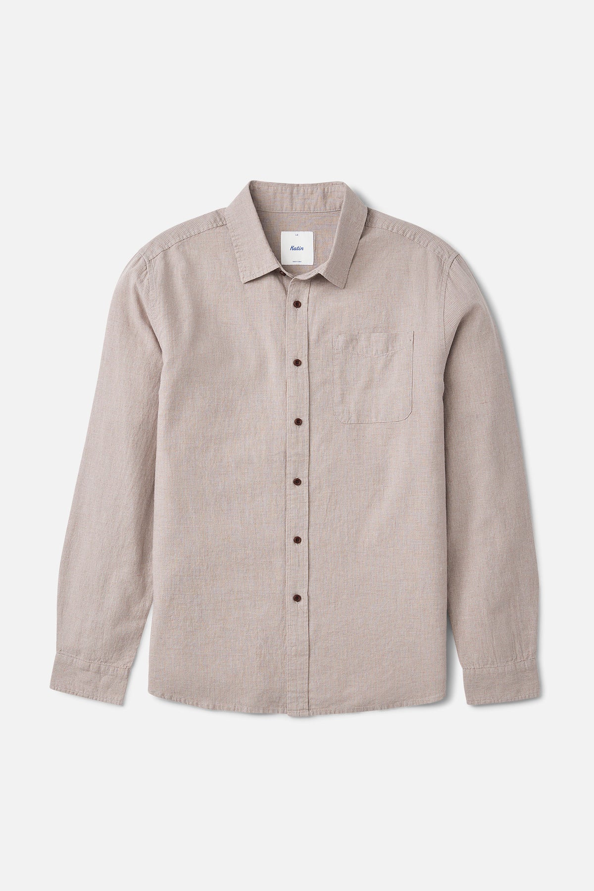 Katin Clyde Shirt in Tan - front view