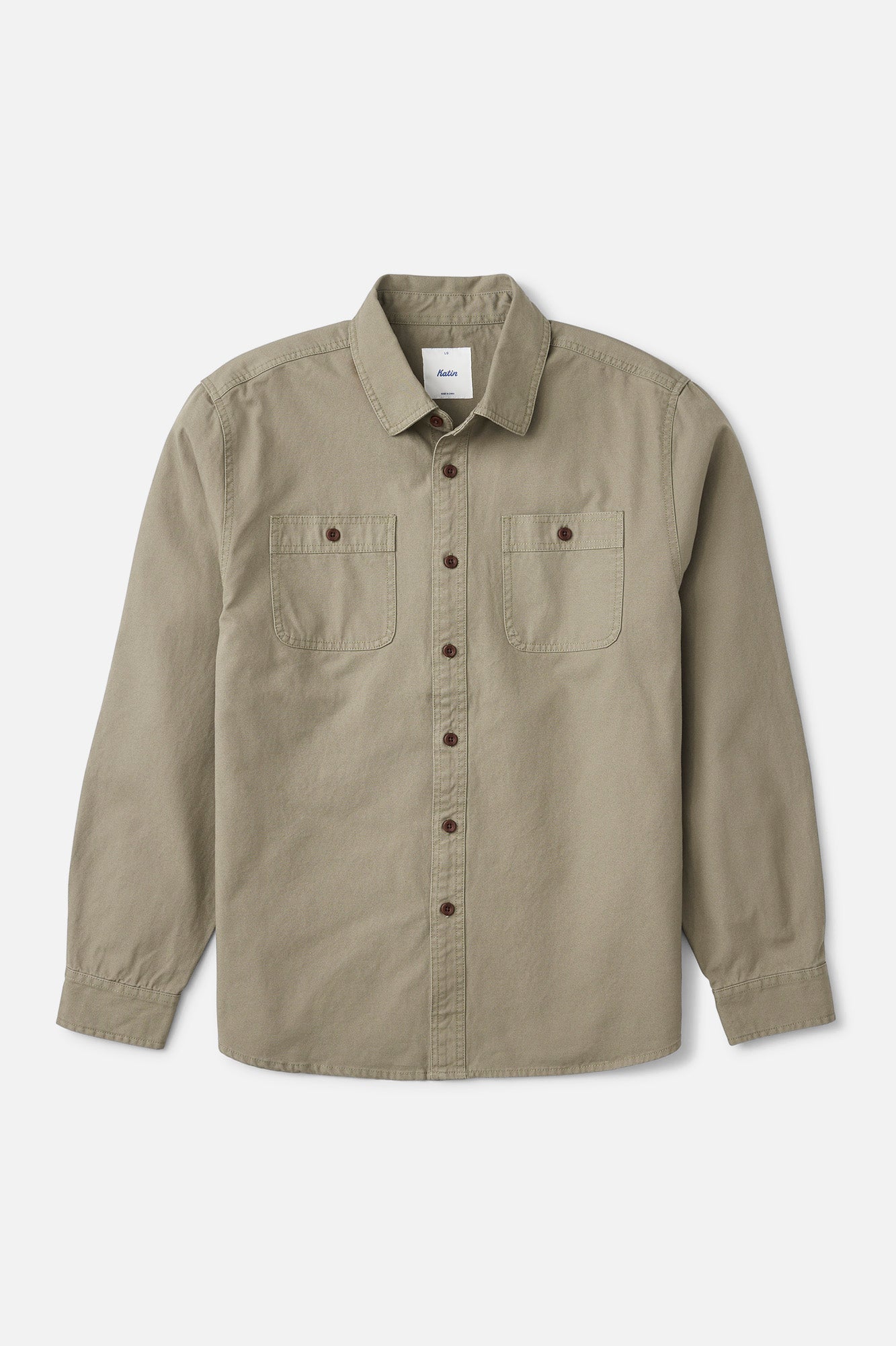 Katin Coast Cpo Shirt in Light Olive - front view
