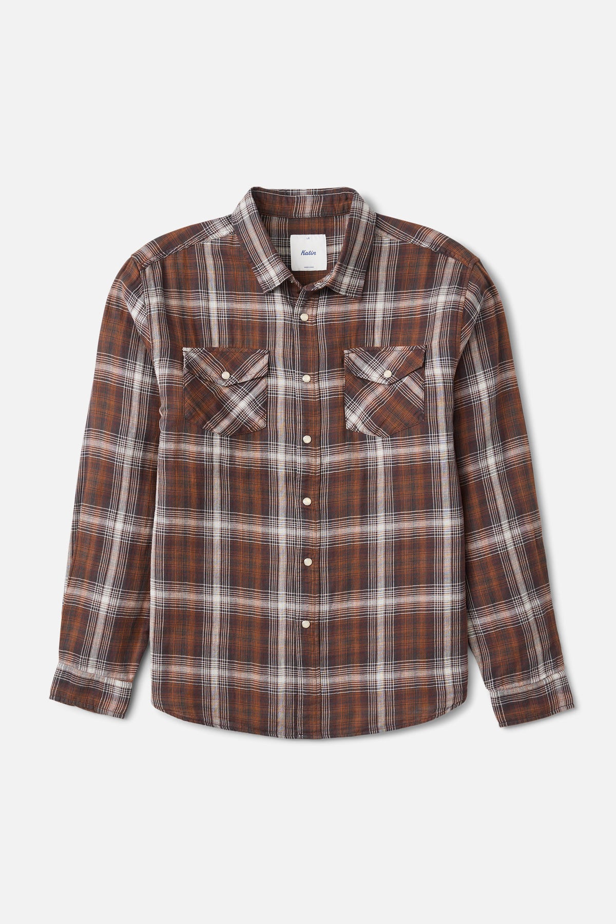 Katin Darren Shirt in Brown - front view