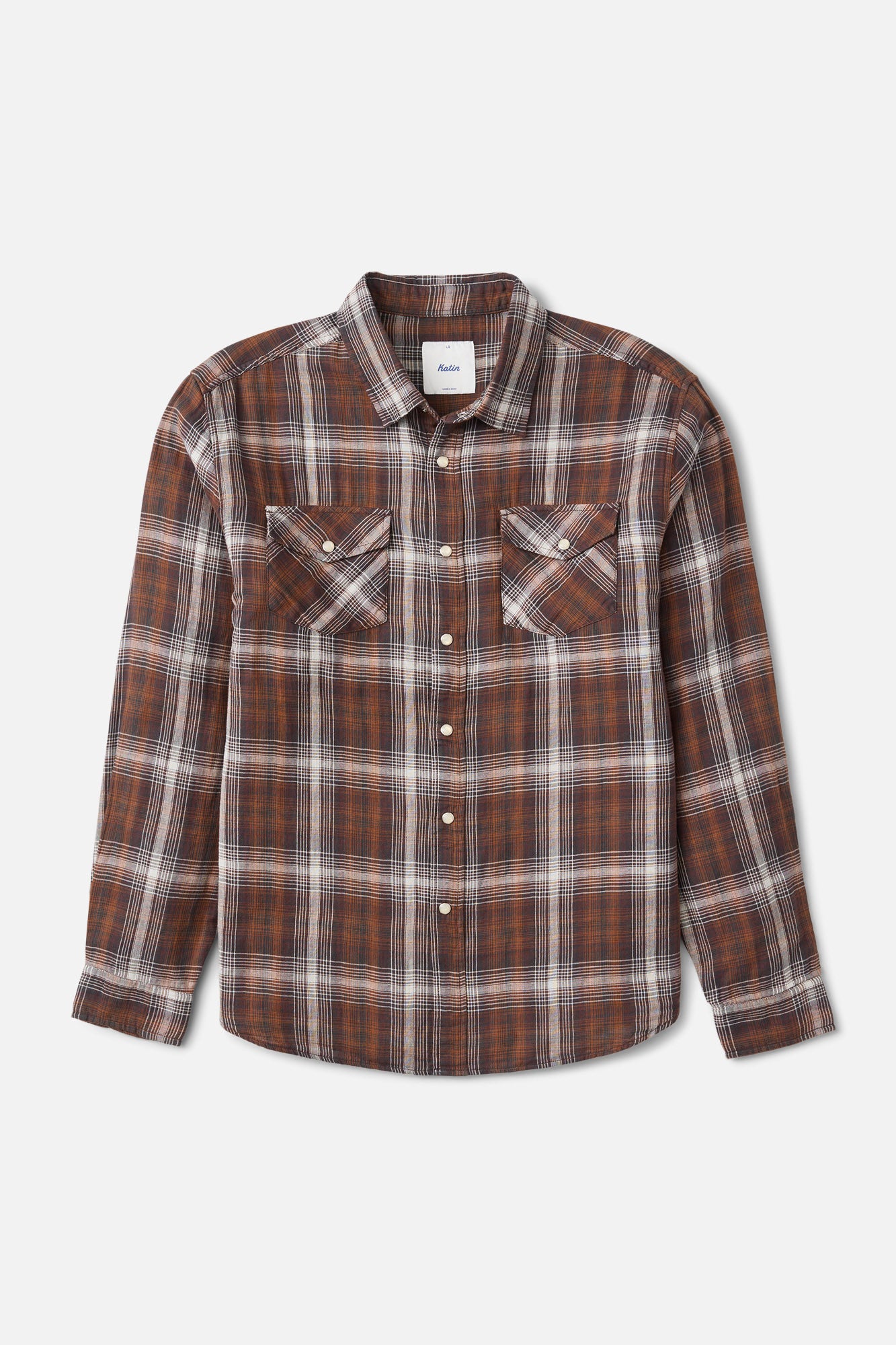 Katin Darren Shirt in Brown - front view