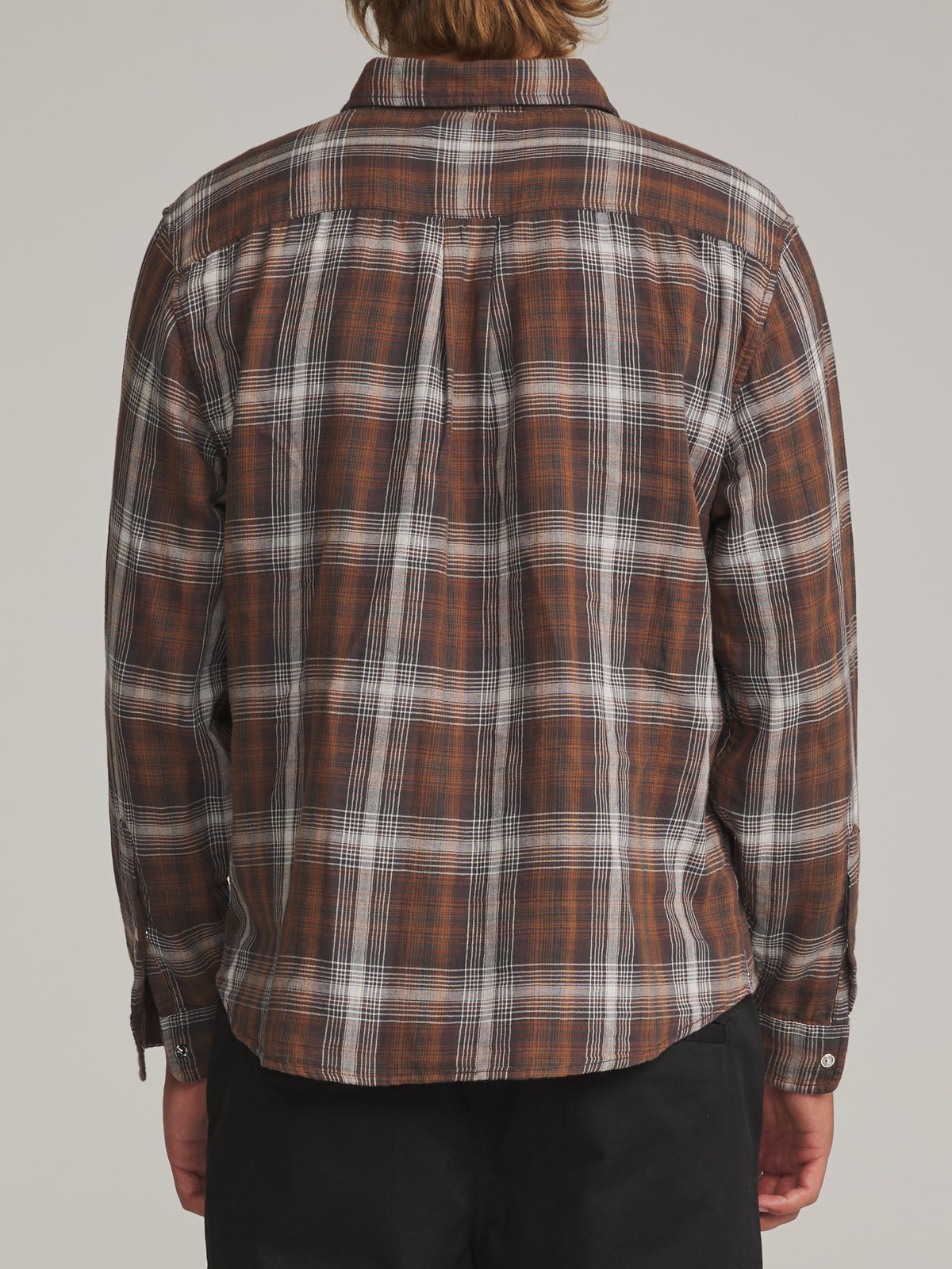 Katin Darren Shirt in Brown - worn on model, back