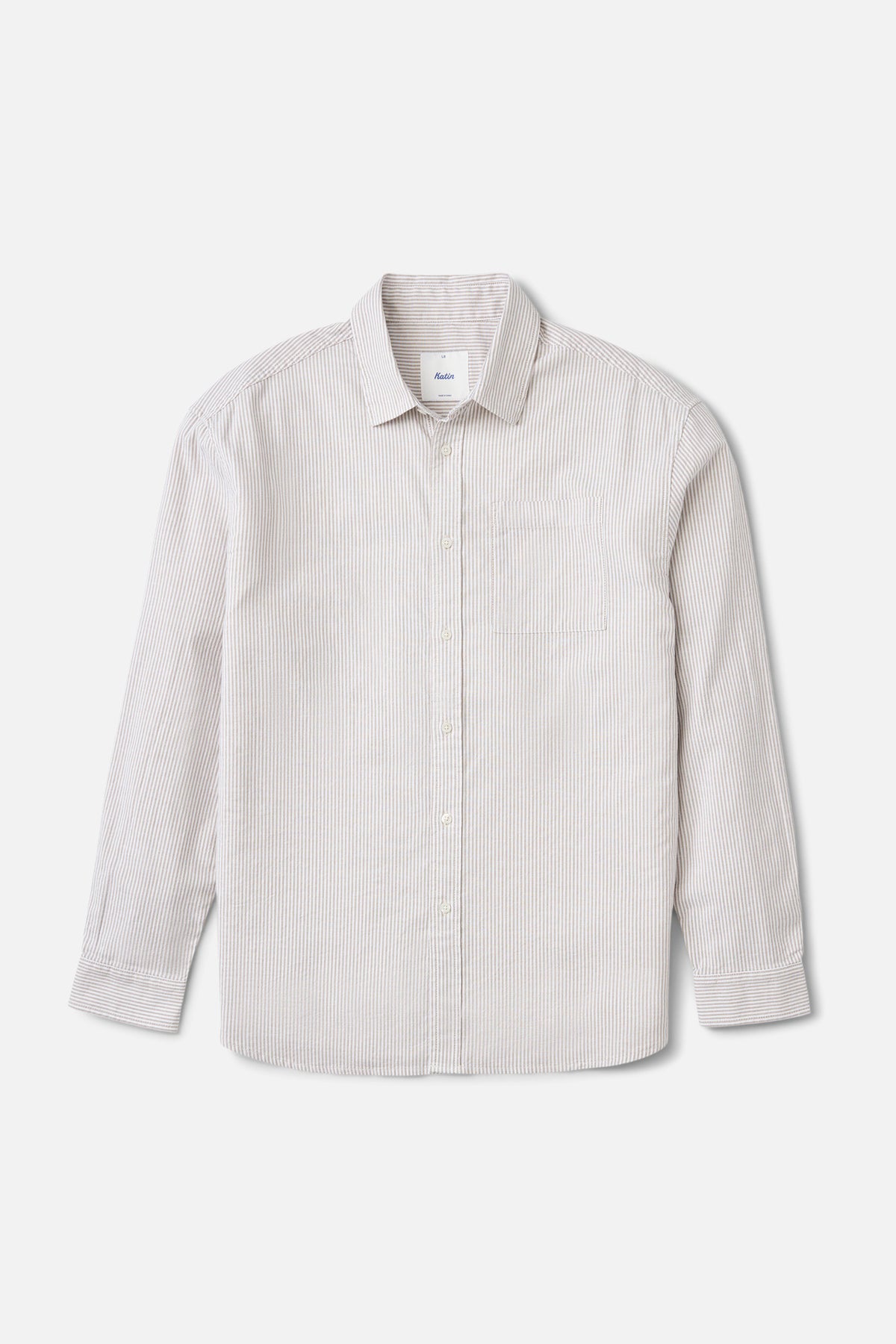 Katin Ezra Ls Shirt in Moss - front view