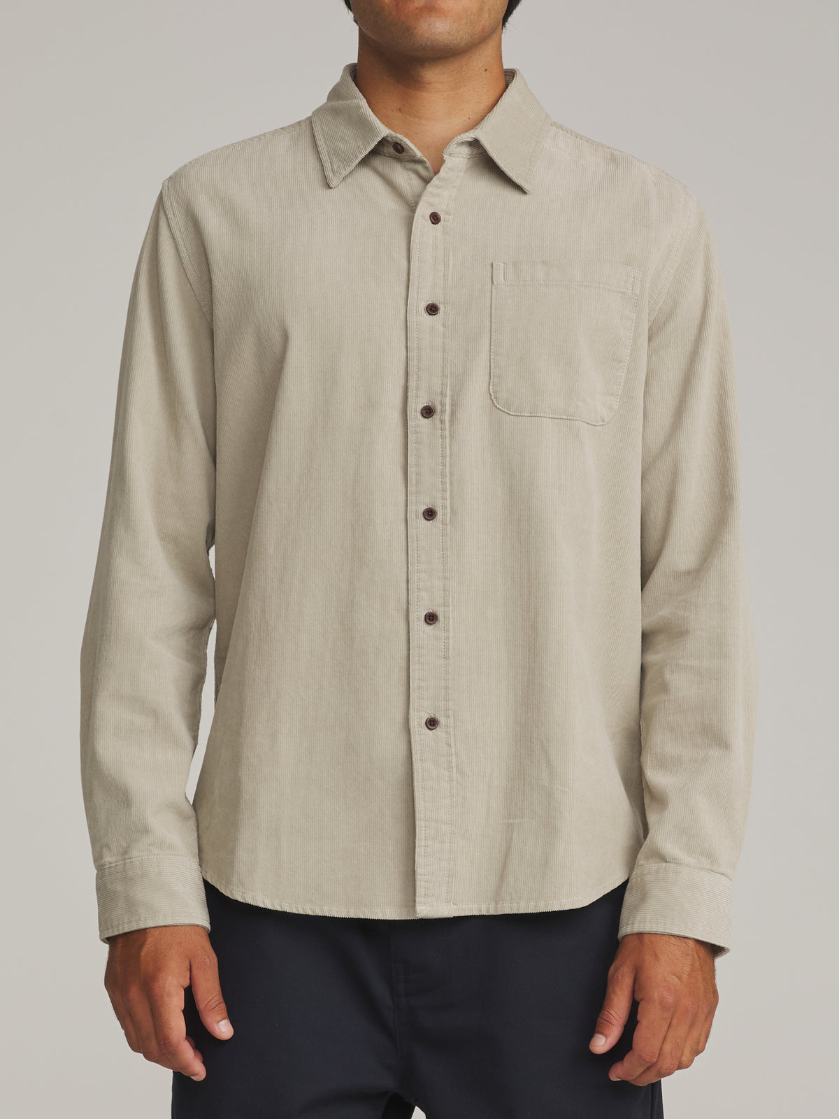 Katin Granada Shirt in Birch - worn on model, front