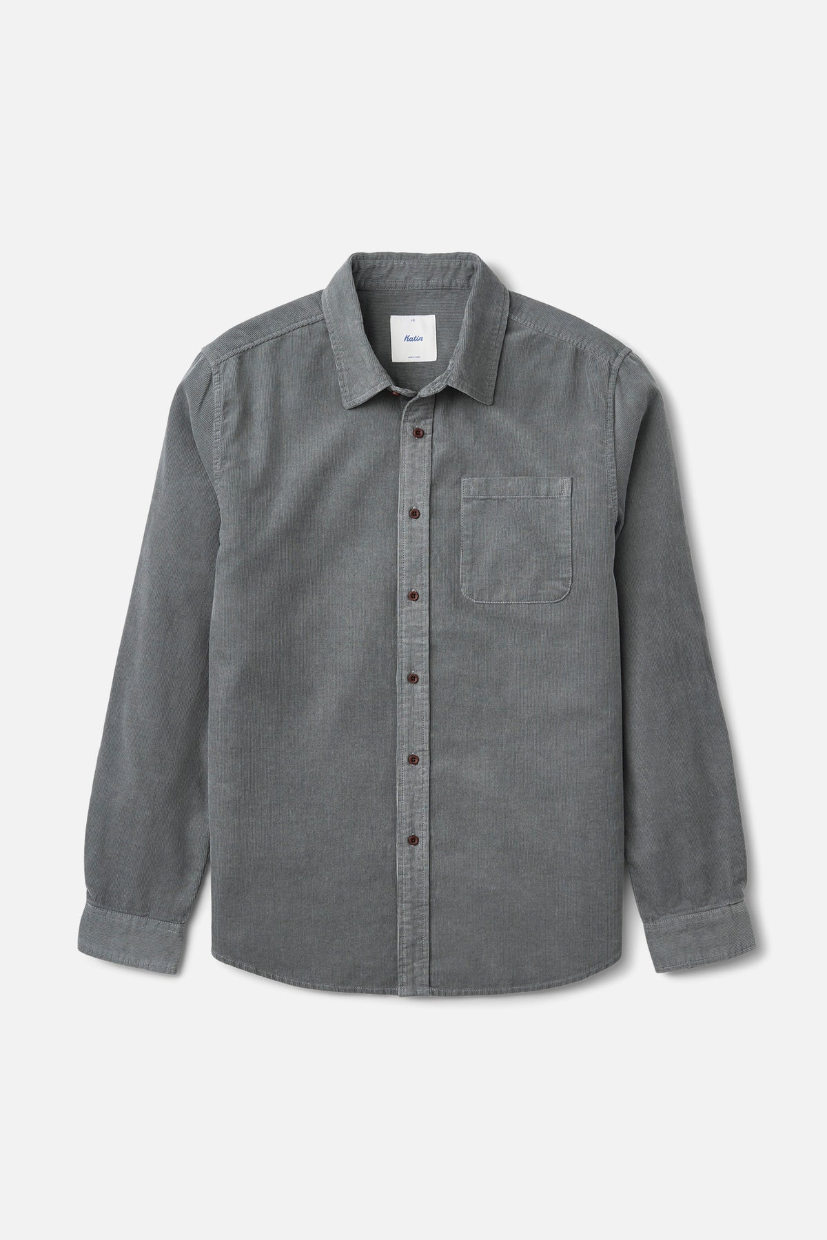 Katin Granada Shirt in Graphite - front view