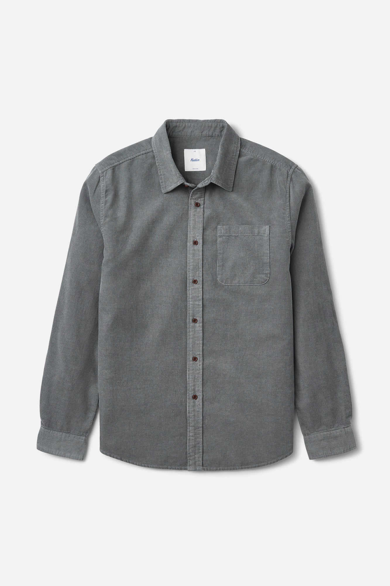Katin Granada Shirt in Graphite - front view