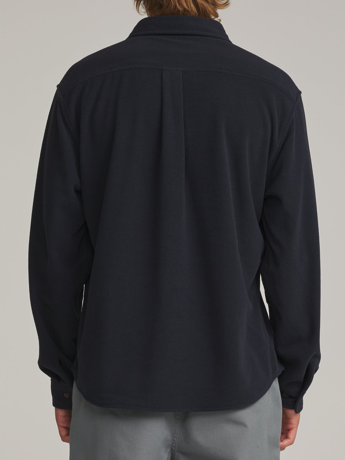 Katin Roland Shirt in Navy - worn on model, back
