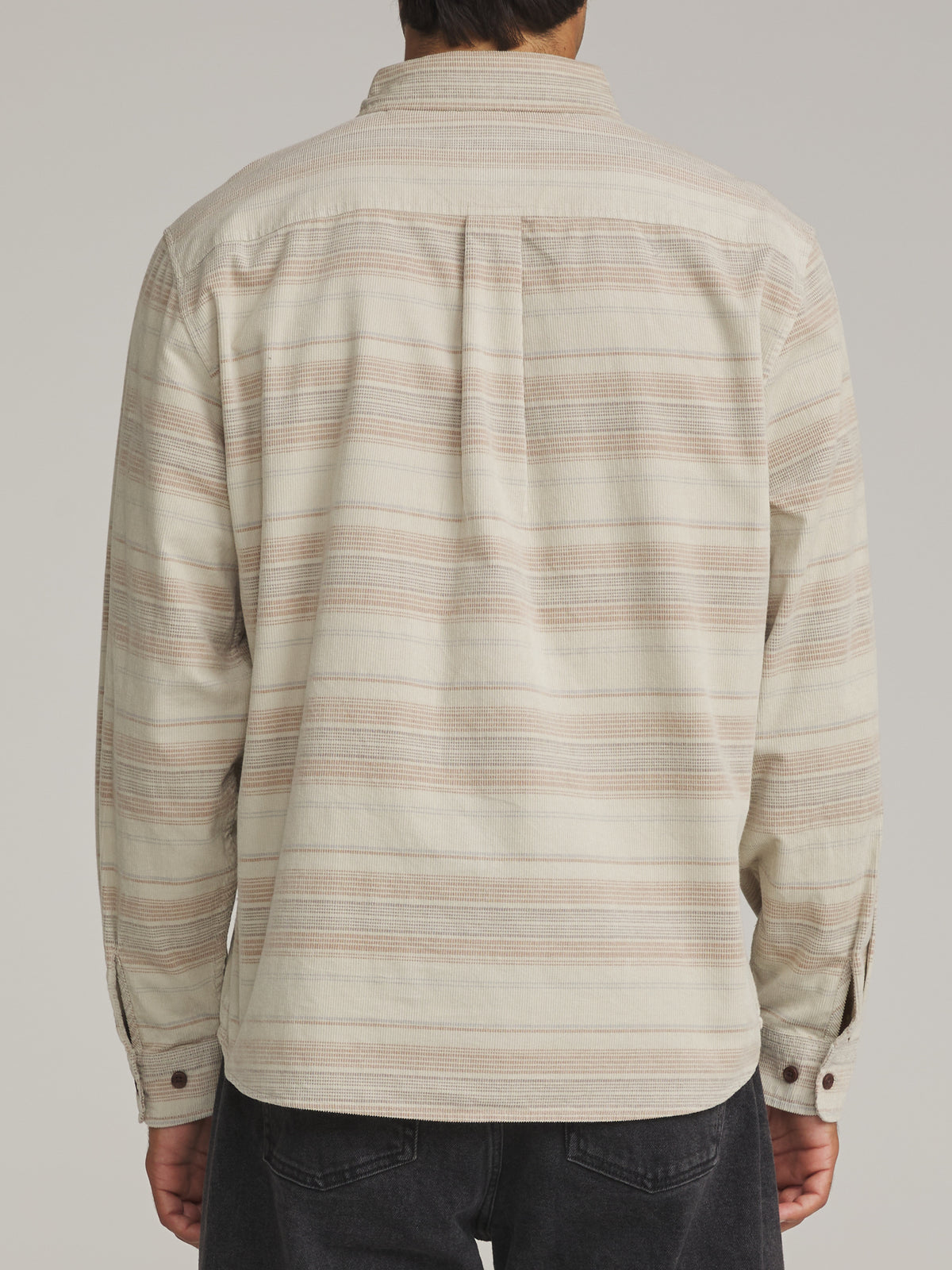 Katin Stevie Shirt in Pelican - worn on model, back