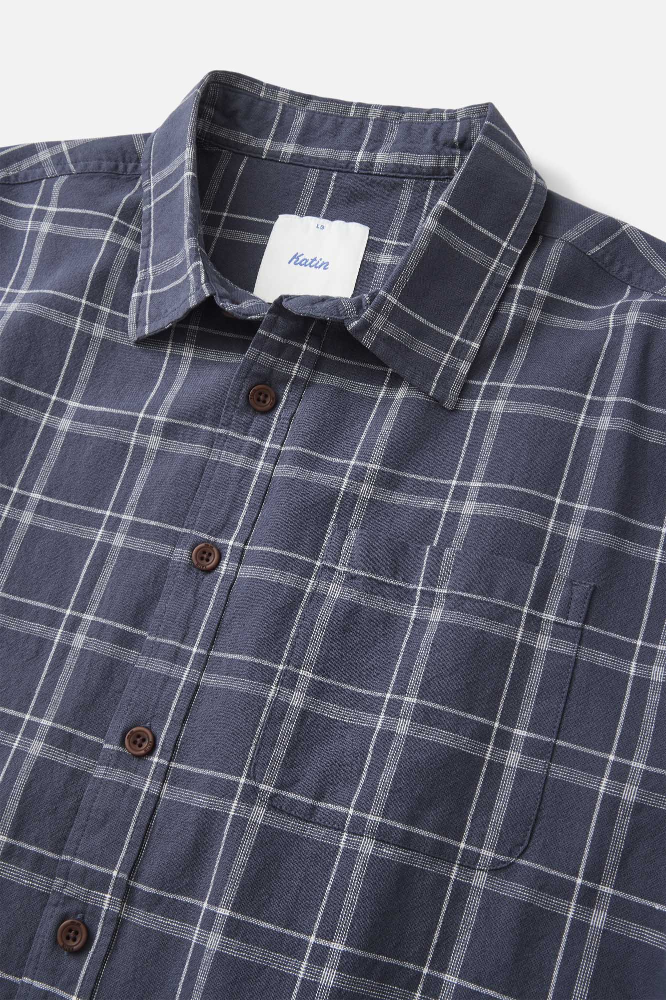 Katin fa26 shirts tack shirt washed blue ecom flat lay 03 detail