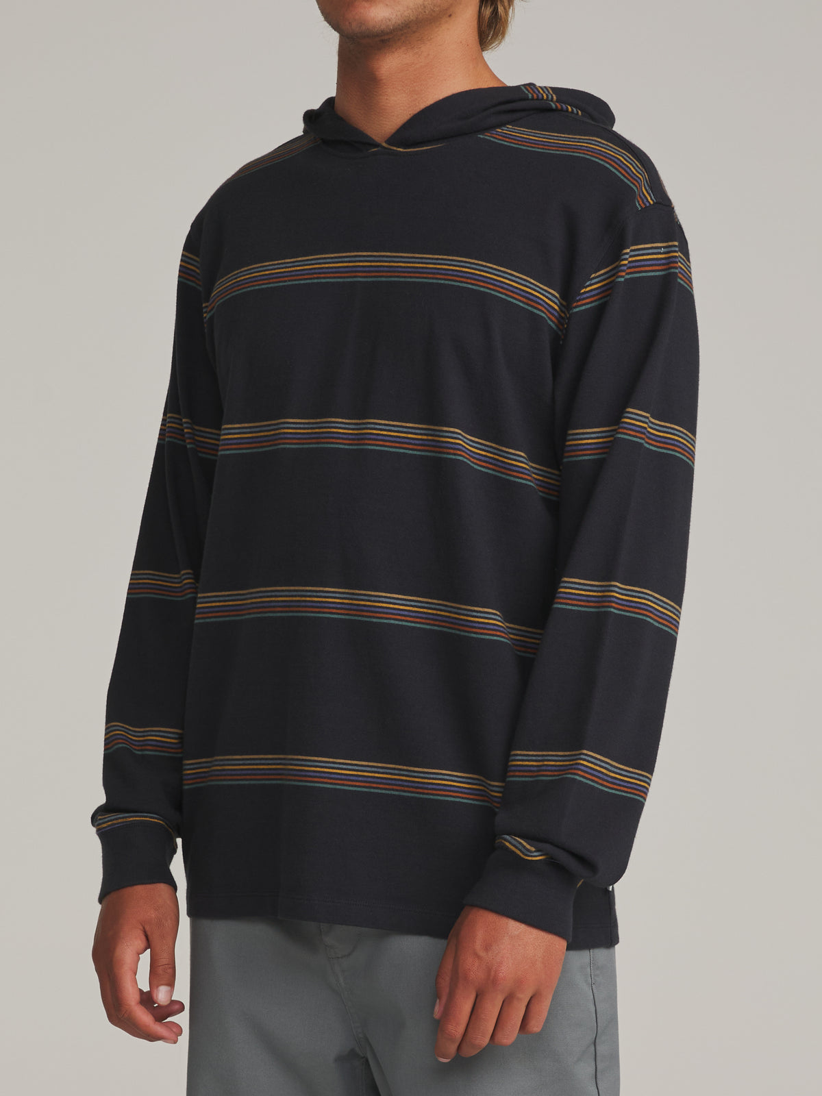 Katin Morris Hide Pullover in Navy - worn on model, side