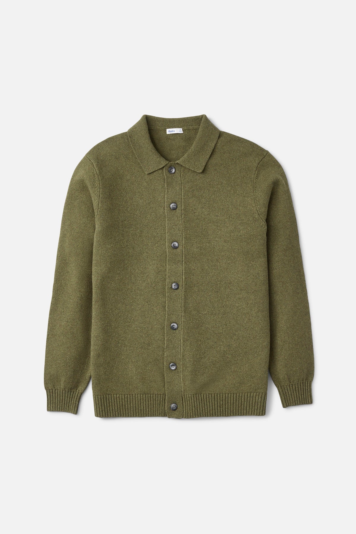 Katin Conor Sweater in Heather Olive - front view
