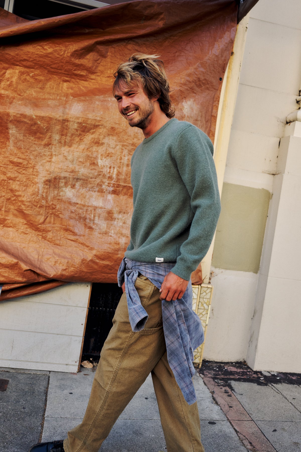 Katin Rivers Sweater in Gray Green - lifestyle