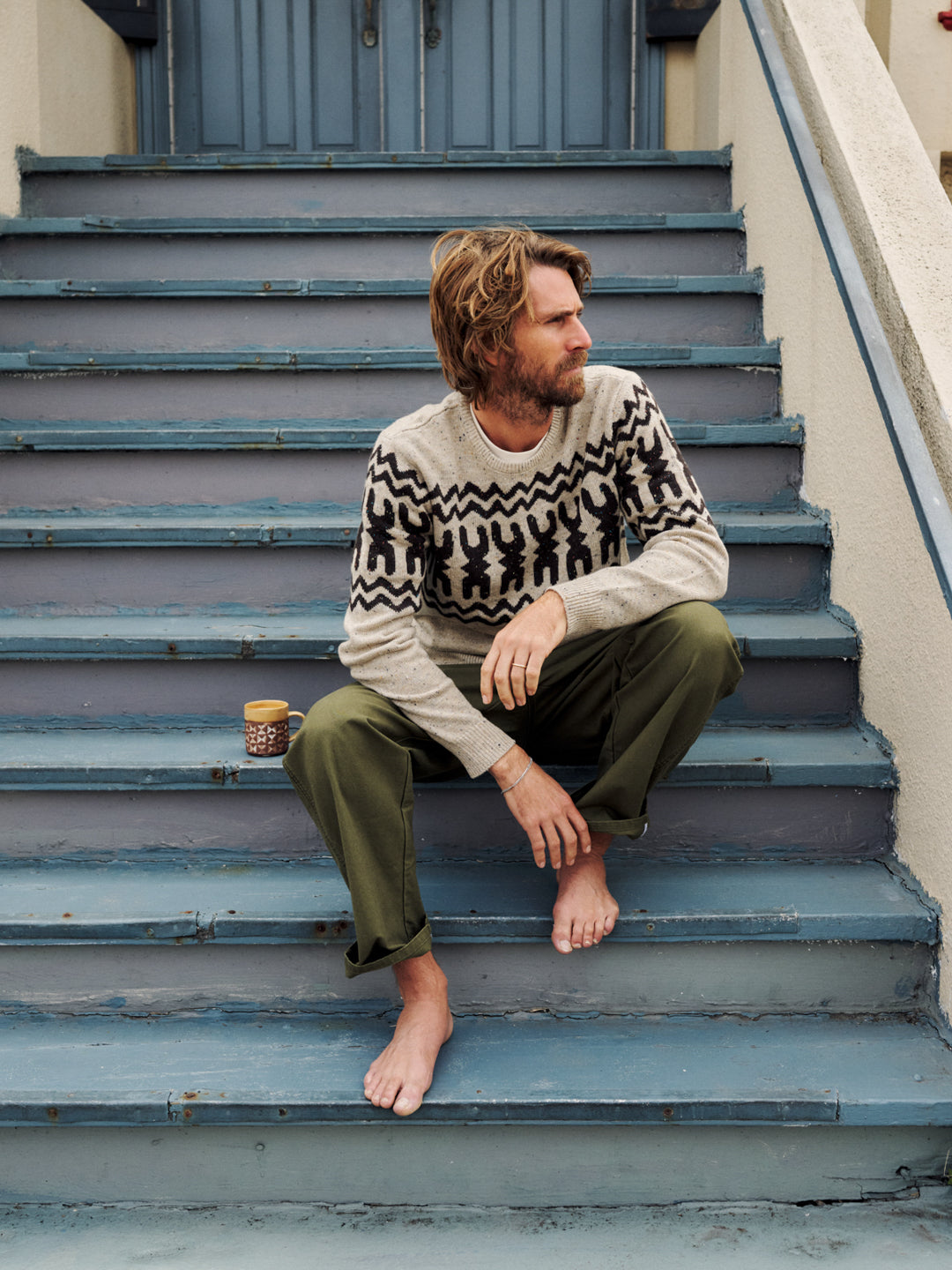 Katin fa26 sweaters thompson sweater tan lifestyle frame 0319_v2